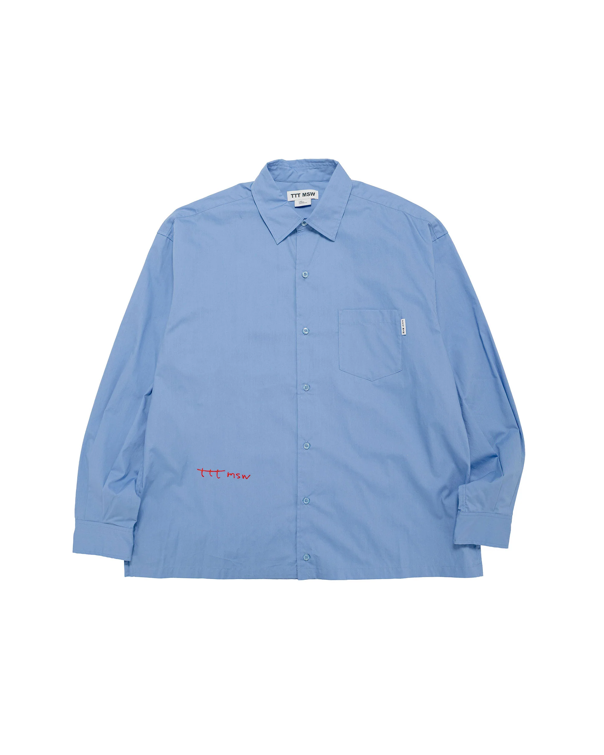 TTT MSW Regular Collar Shirt Blue