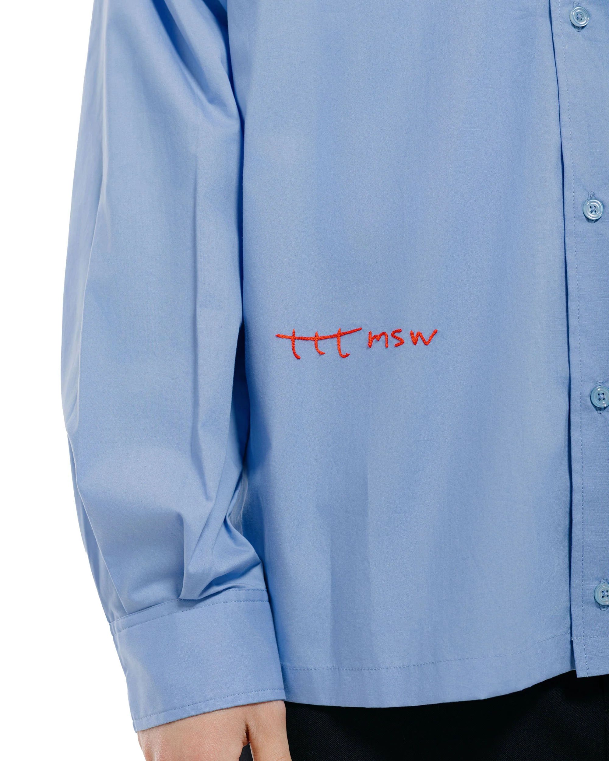 TTT MSW Regular Collar Shirt Blue - Image 3