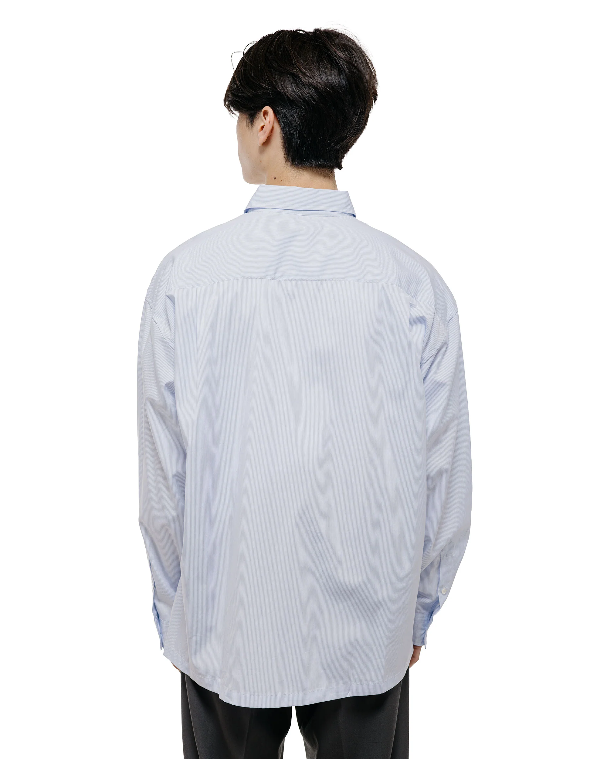TTT MSW Regular Collar Shirt White Stripe - Image 4