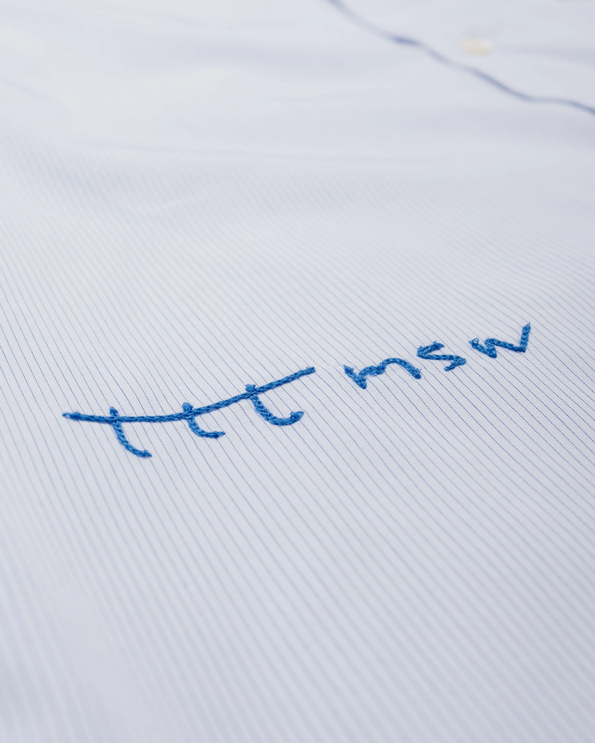 TTT MSW Regular Collar Shirt White Stripe - Image 6