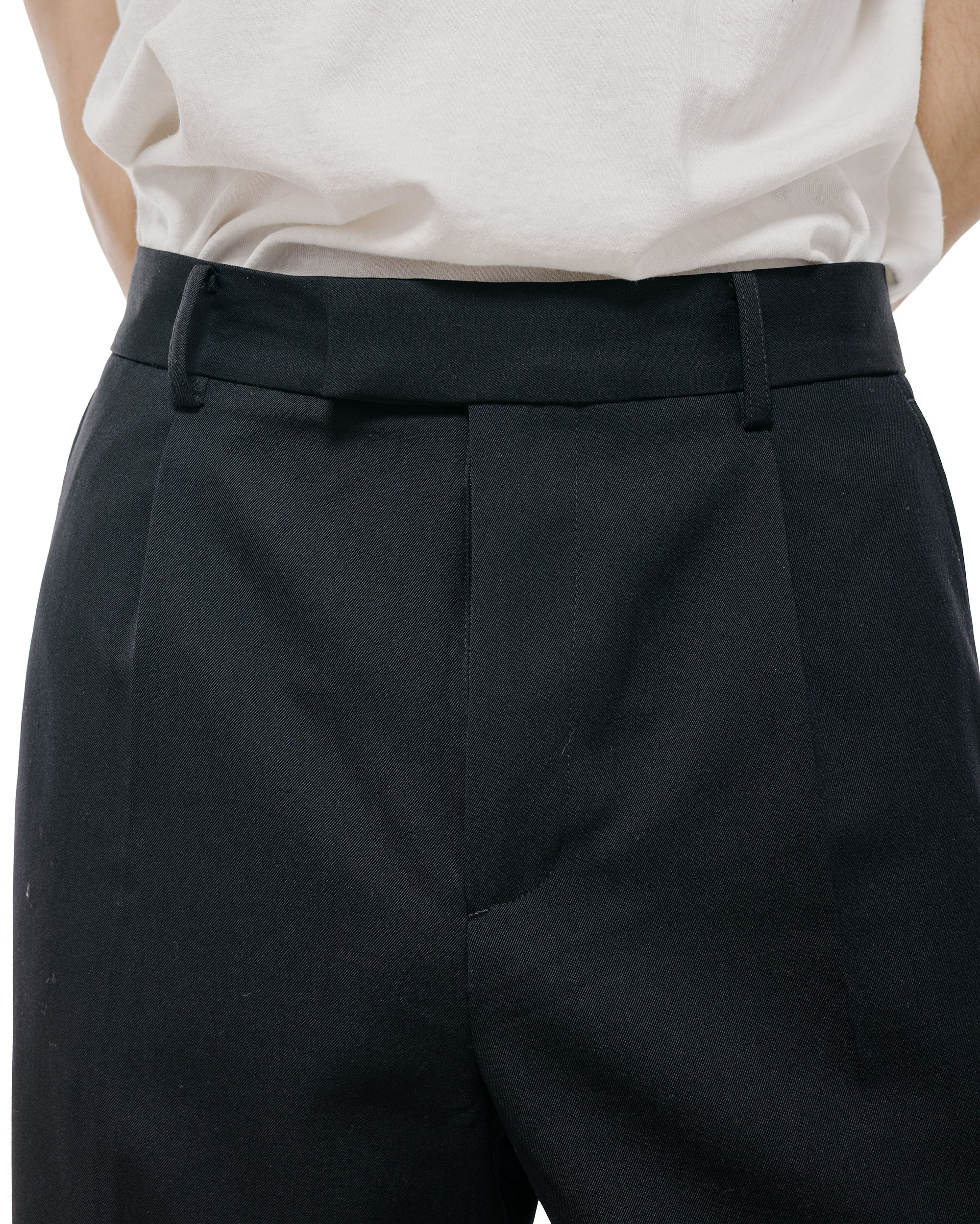 TTT MSW Wool Straight Slacks Black - Image 3