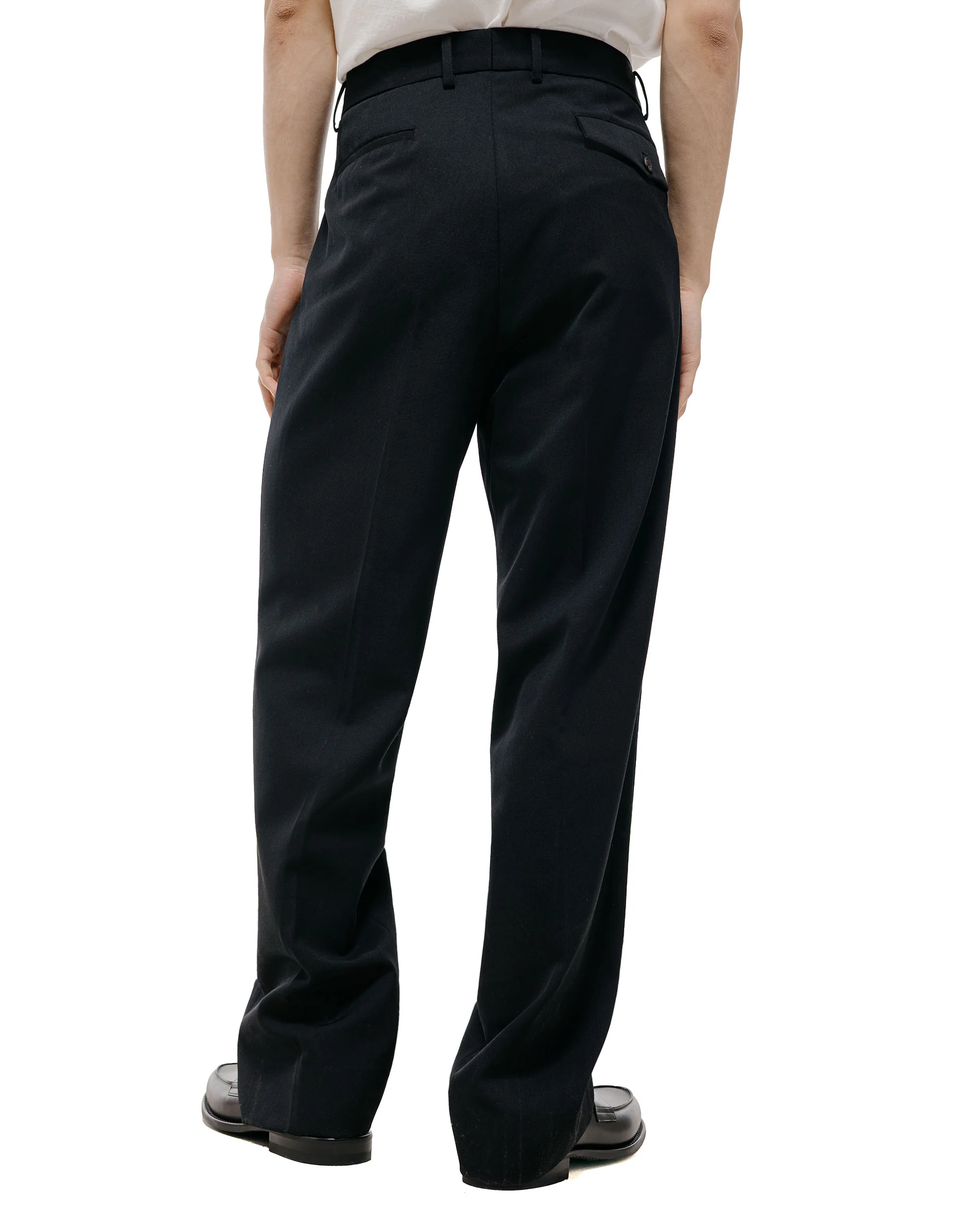 TTT MSW Wool Straight Slacks Black - Image 4