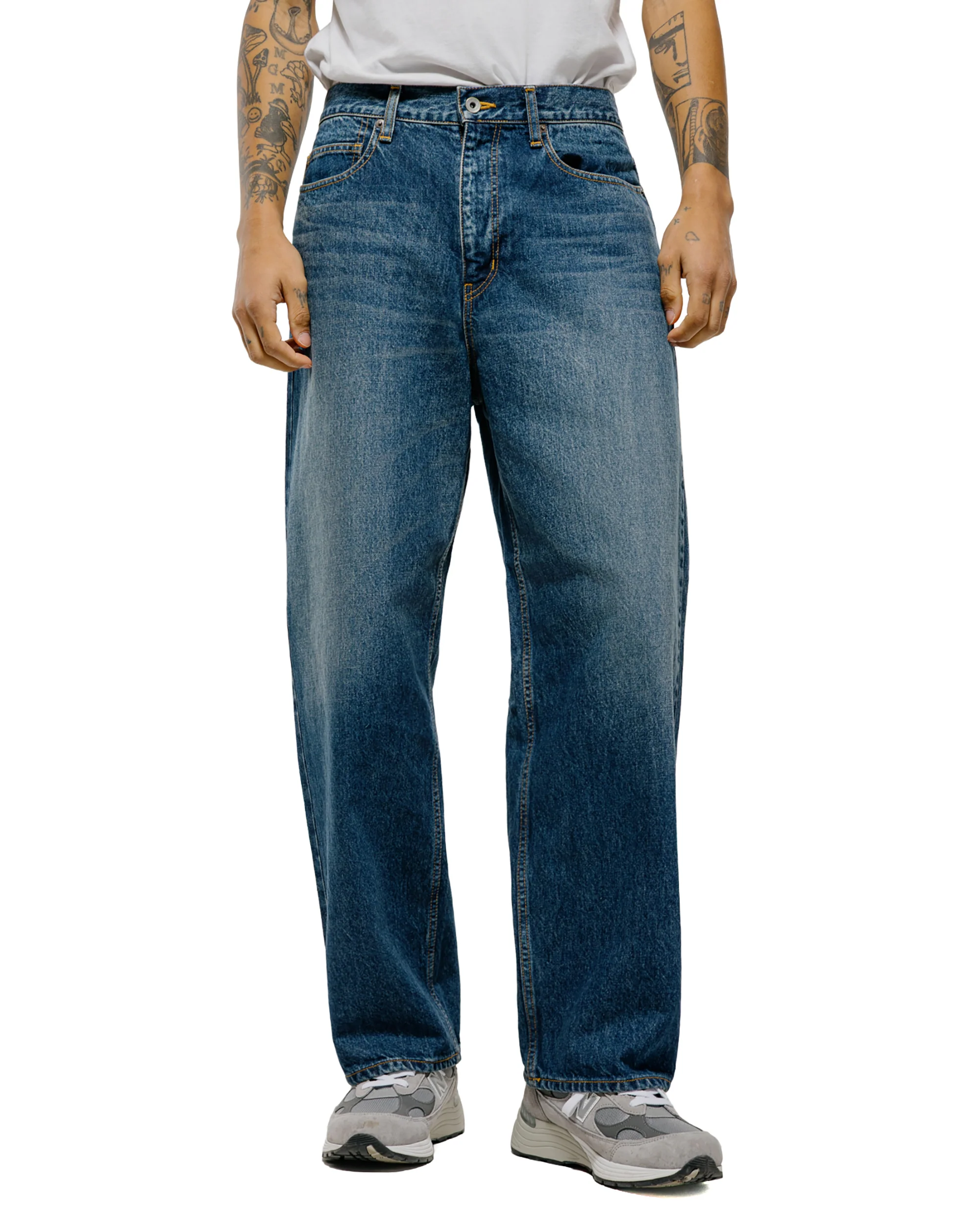 Universal Products 5Pocket Buggie Denim Pants Vintage Wash - Image 2