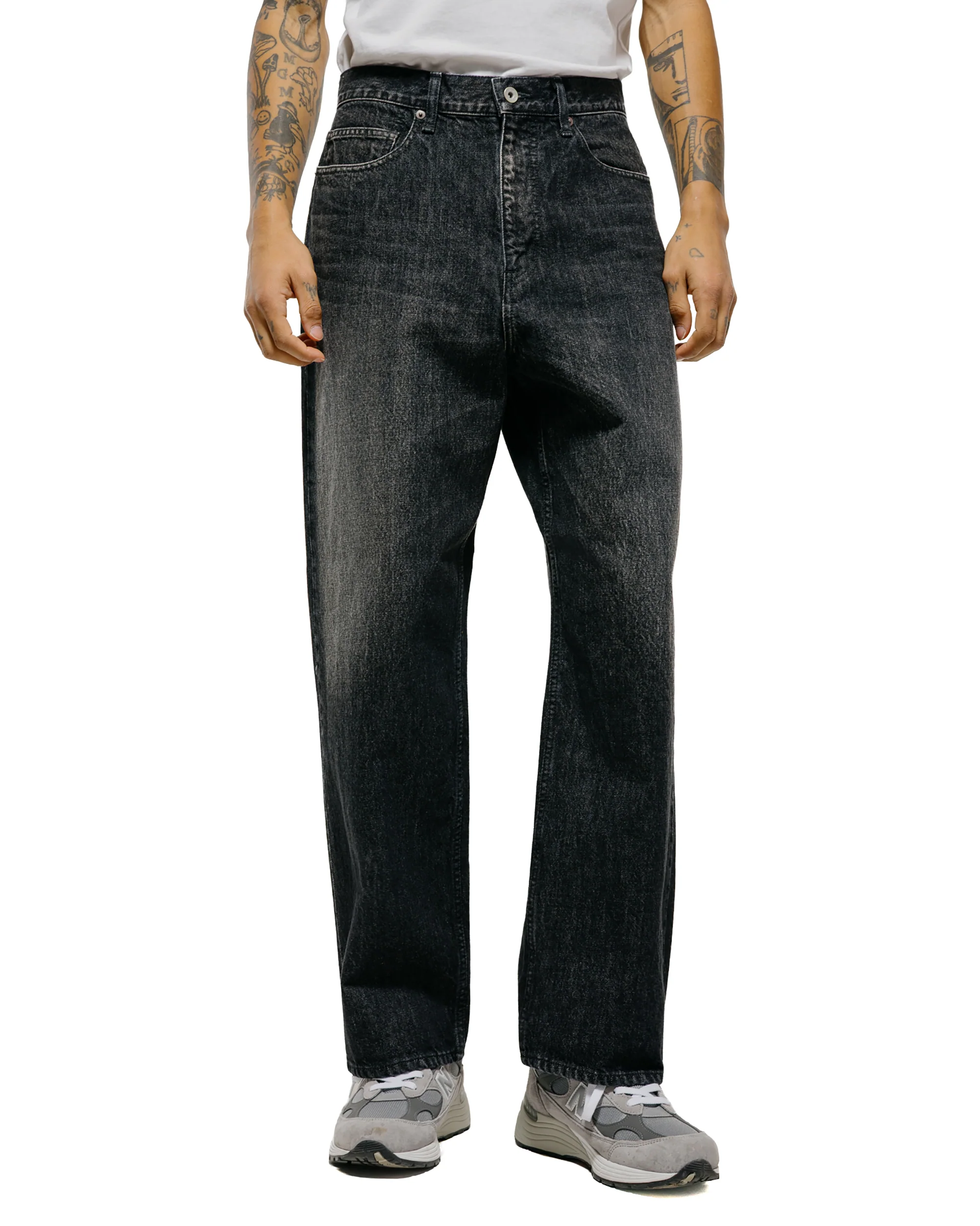 Universal Products 5Pocket Buggie Denim Pants Wash Black - Image 2