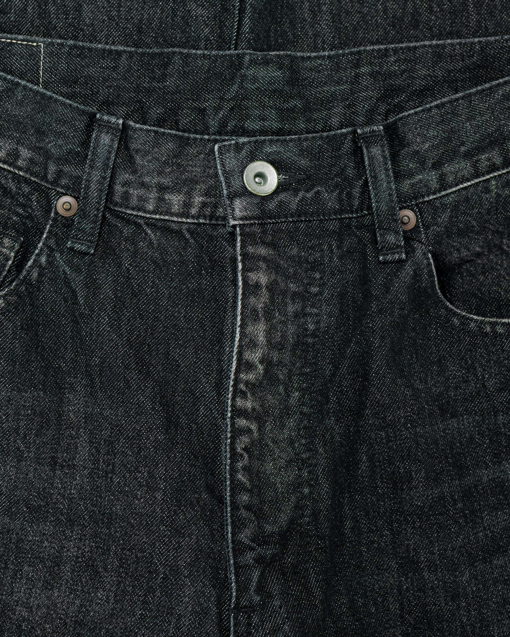 Universal Products 5Pocket Buggie Denim Pants Wash Black - Image 5