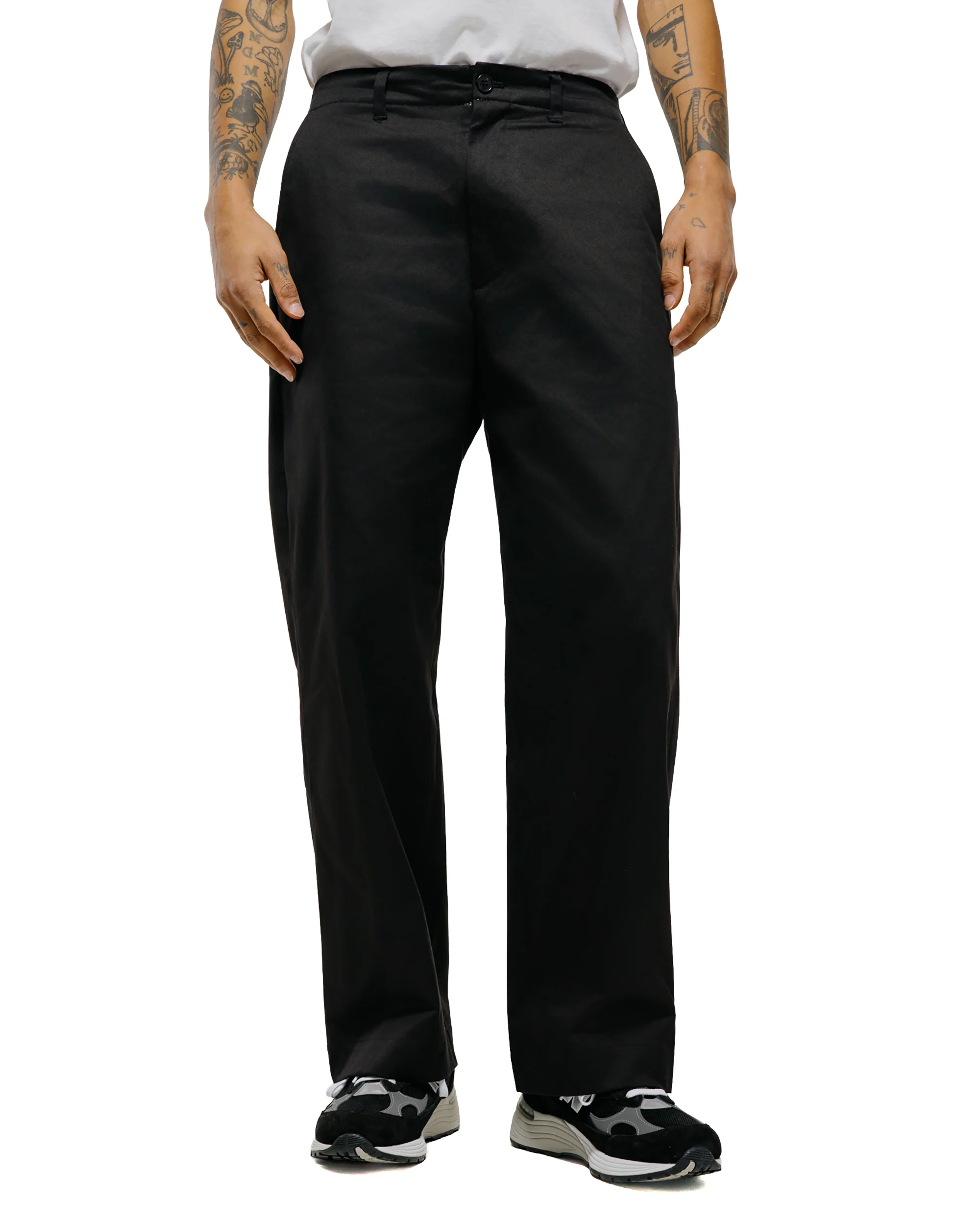 Universal Products No Tuck Chino Trousers Black - Image 2