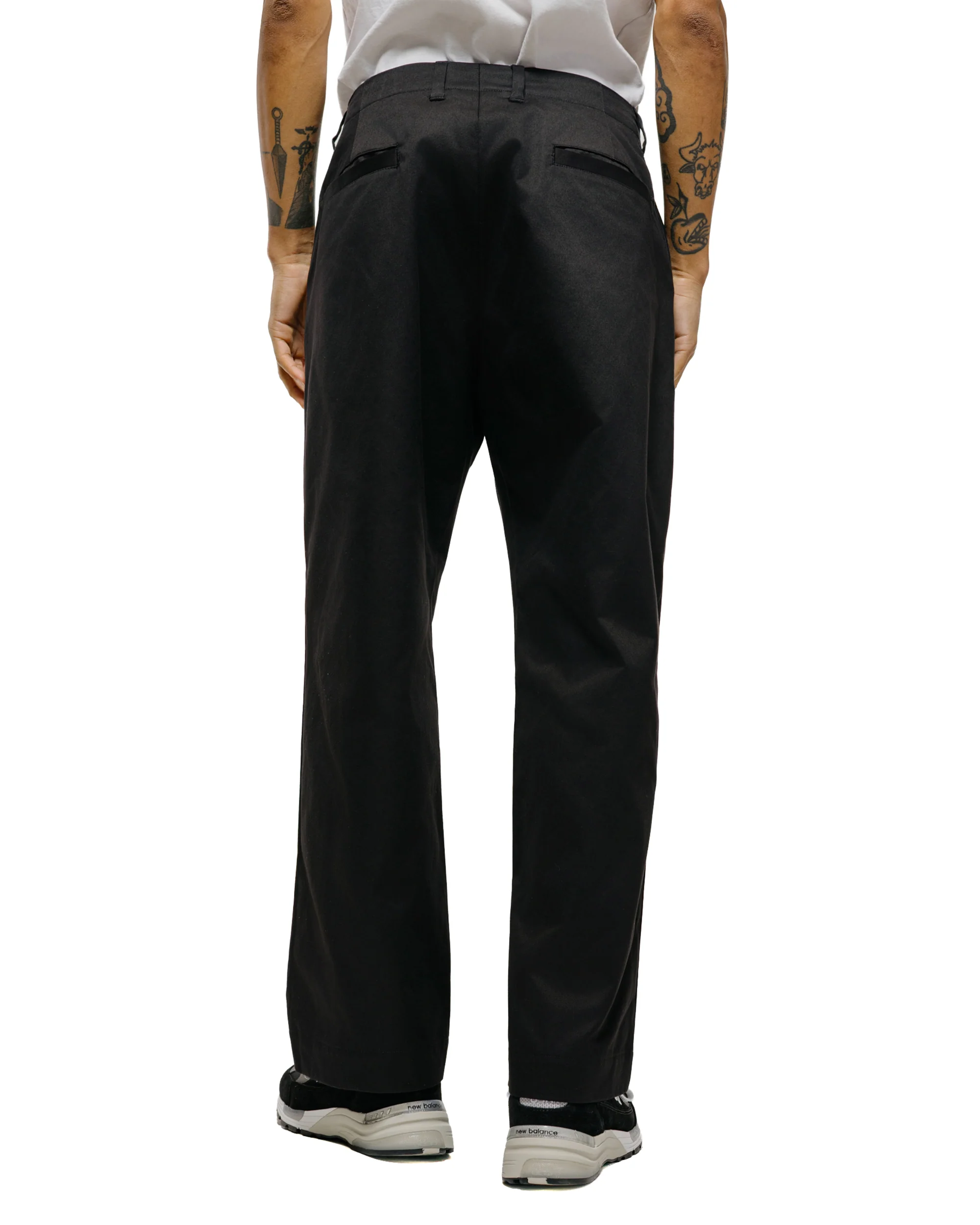 Universal Products No Tuck Chino Trousers Black - Image 3