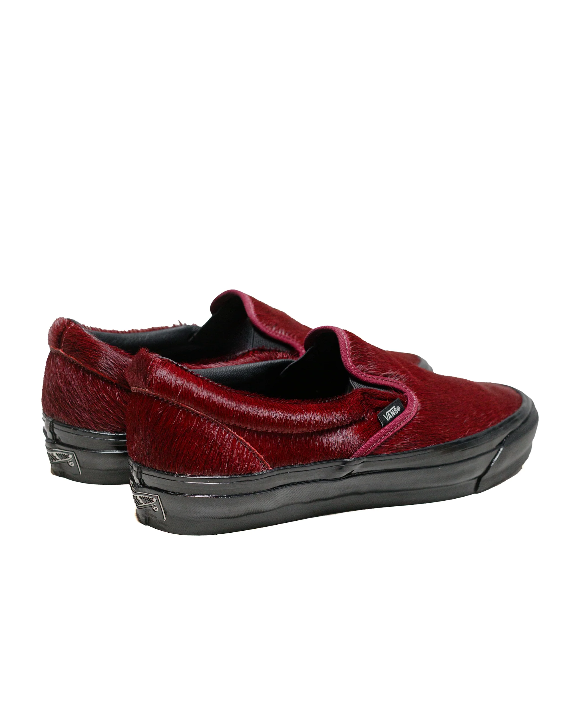 Vans Premium Slip-On Reissue 98 LX Pony Hair Burgundy - Image 3