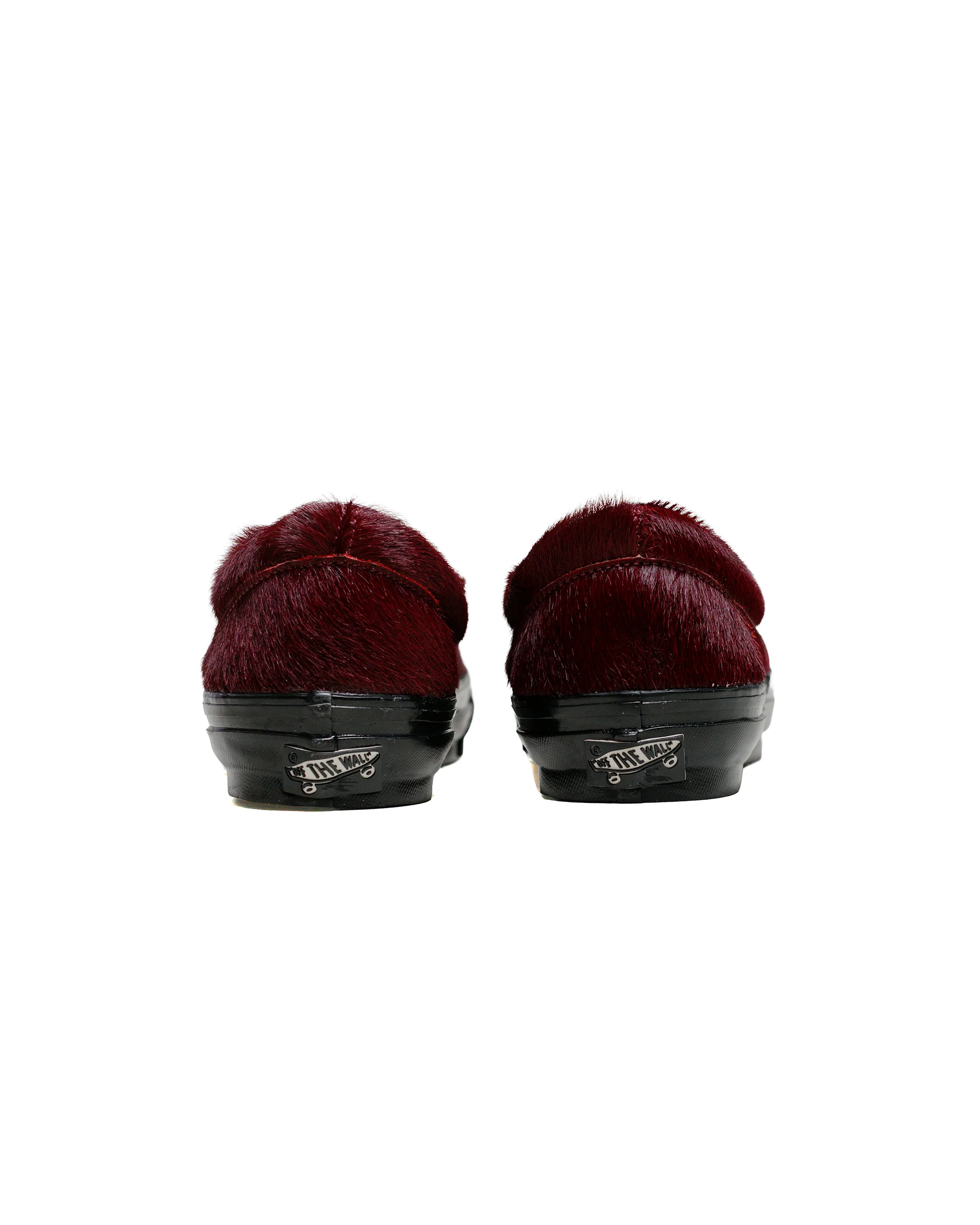 Vans Premium Slip-On Reissue 98 LX Pony Hair Burgundy - Image 4