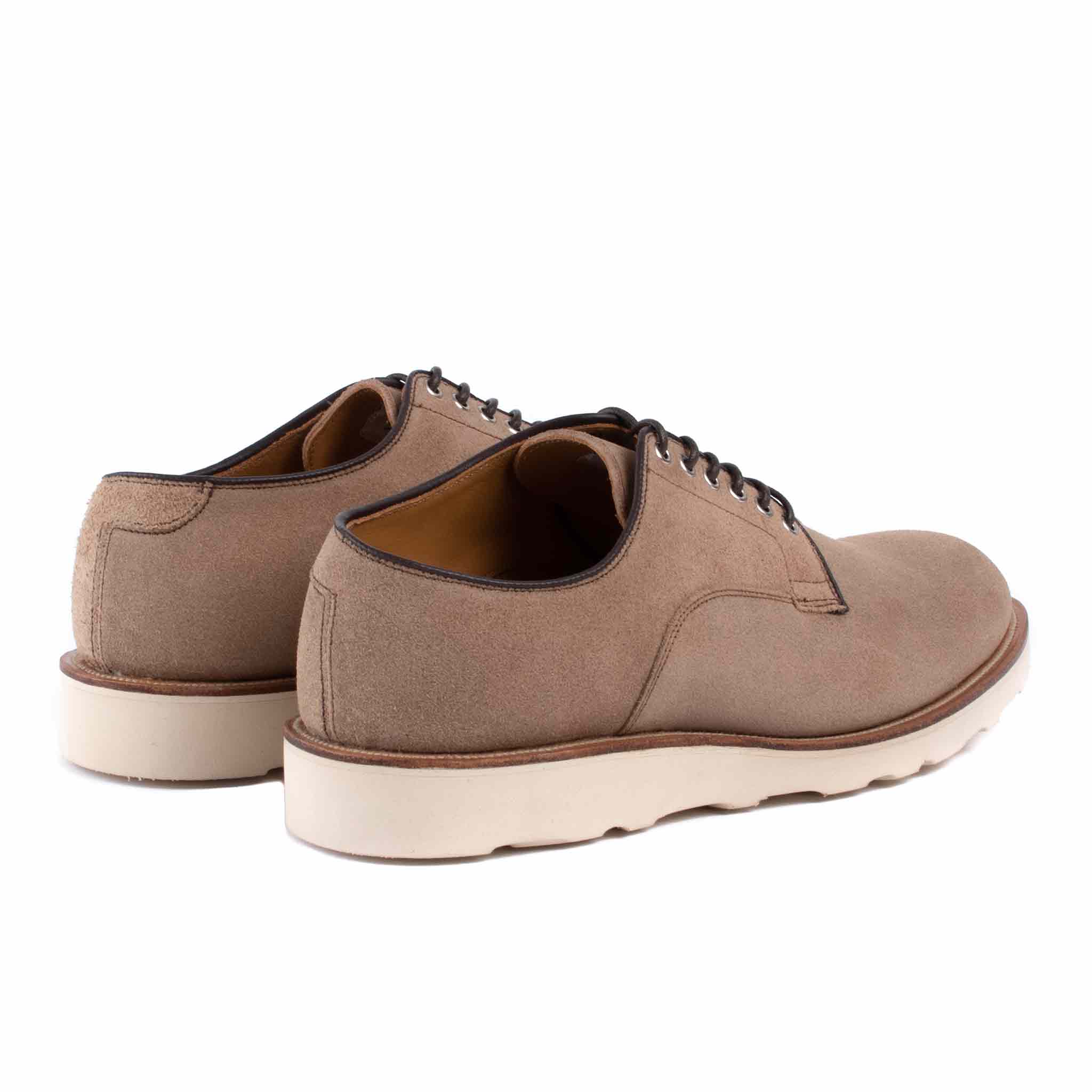 Viberg Natural Chromexcel Roughout Derby Shoe - Image 3