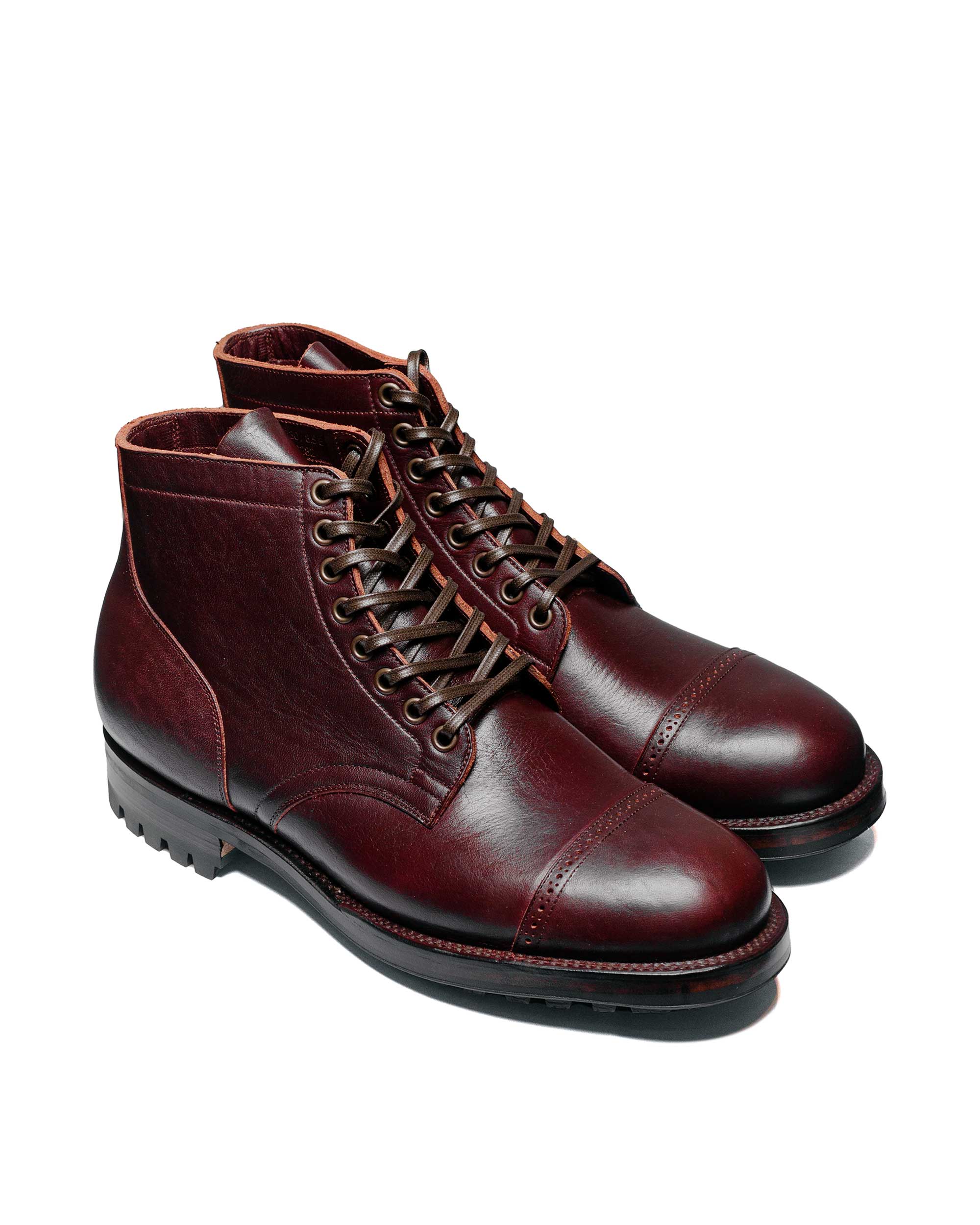 Viberg Service Boot 2030 BCT Burgundy Wooly Chromexcel - Image 2