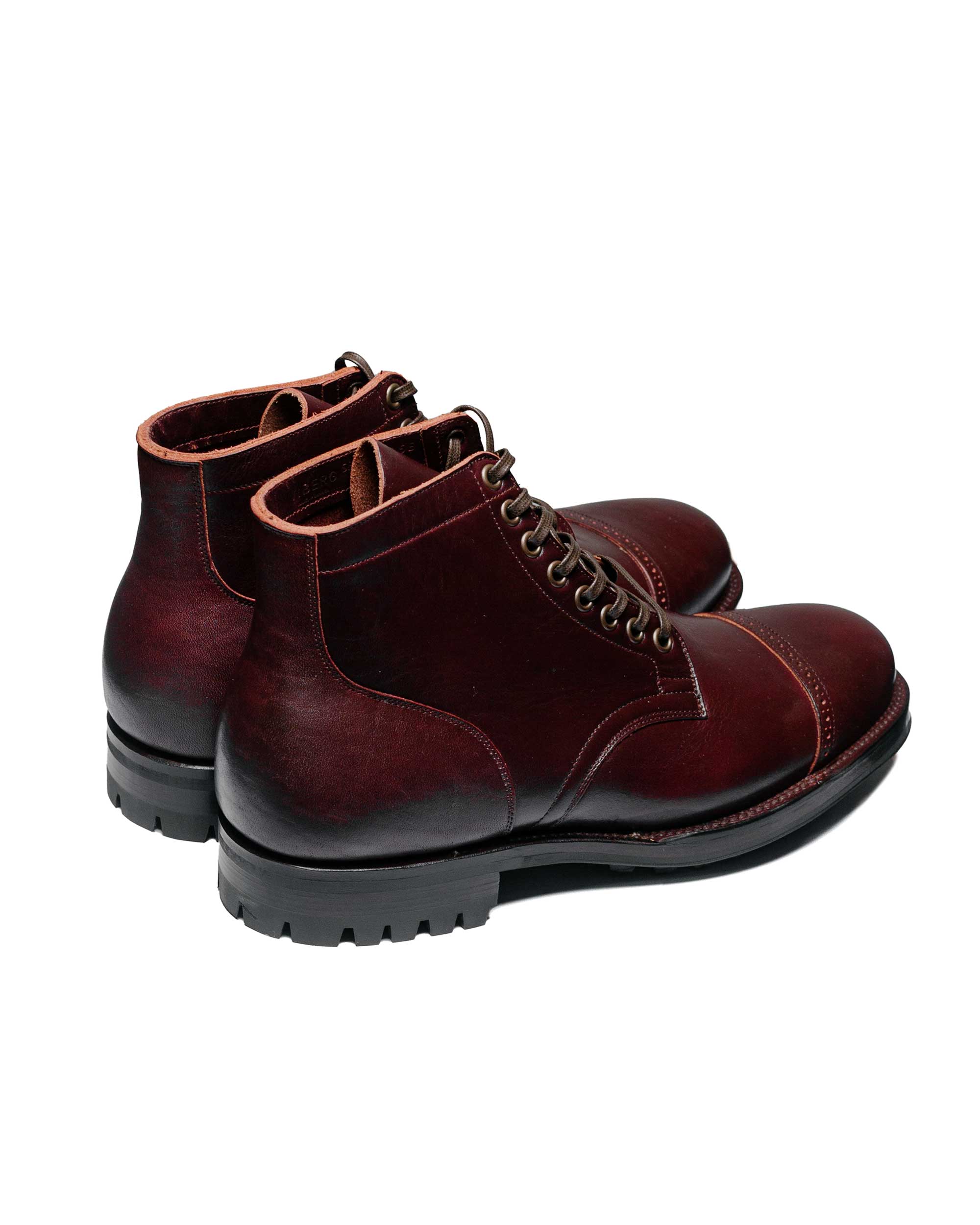 Viberg Service Boot 2030 BCT Burgundy Wooly Chromexcel - Image 3