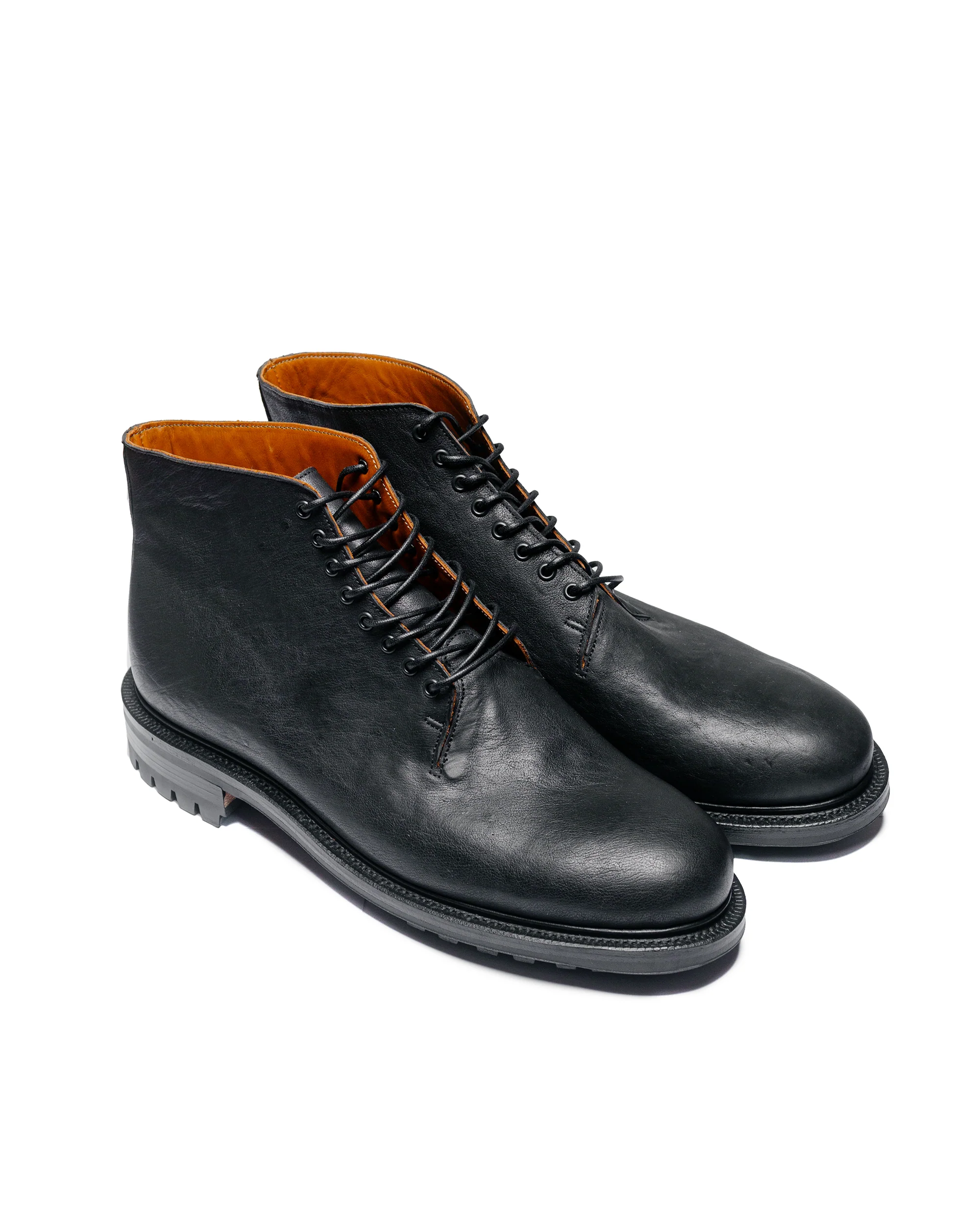 Viberg Wholecut Boot Nero Washed Kangaroo - Image 2