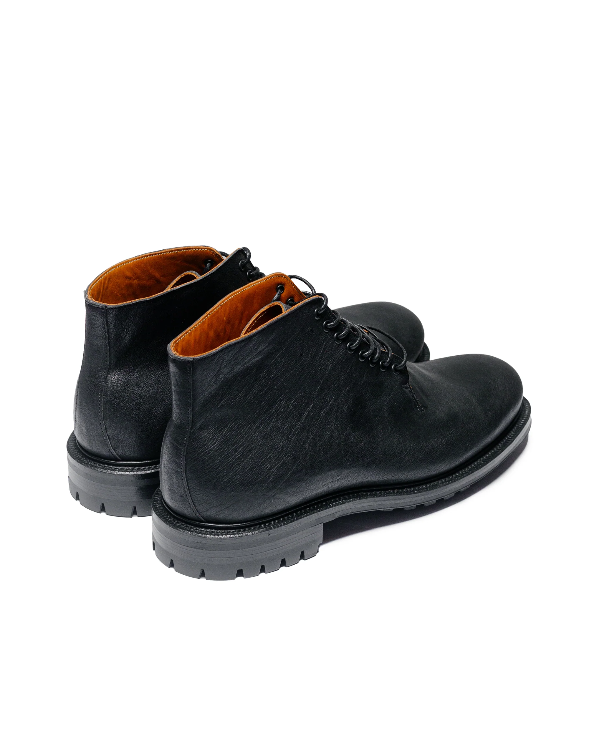 Viberg Wholecut Boot Nero Washed Kangaroo - Image 3