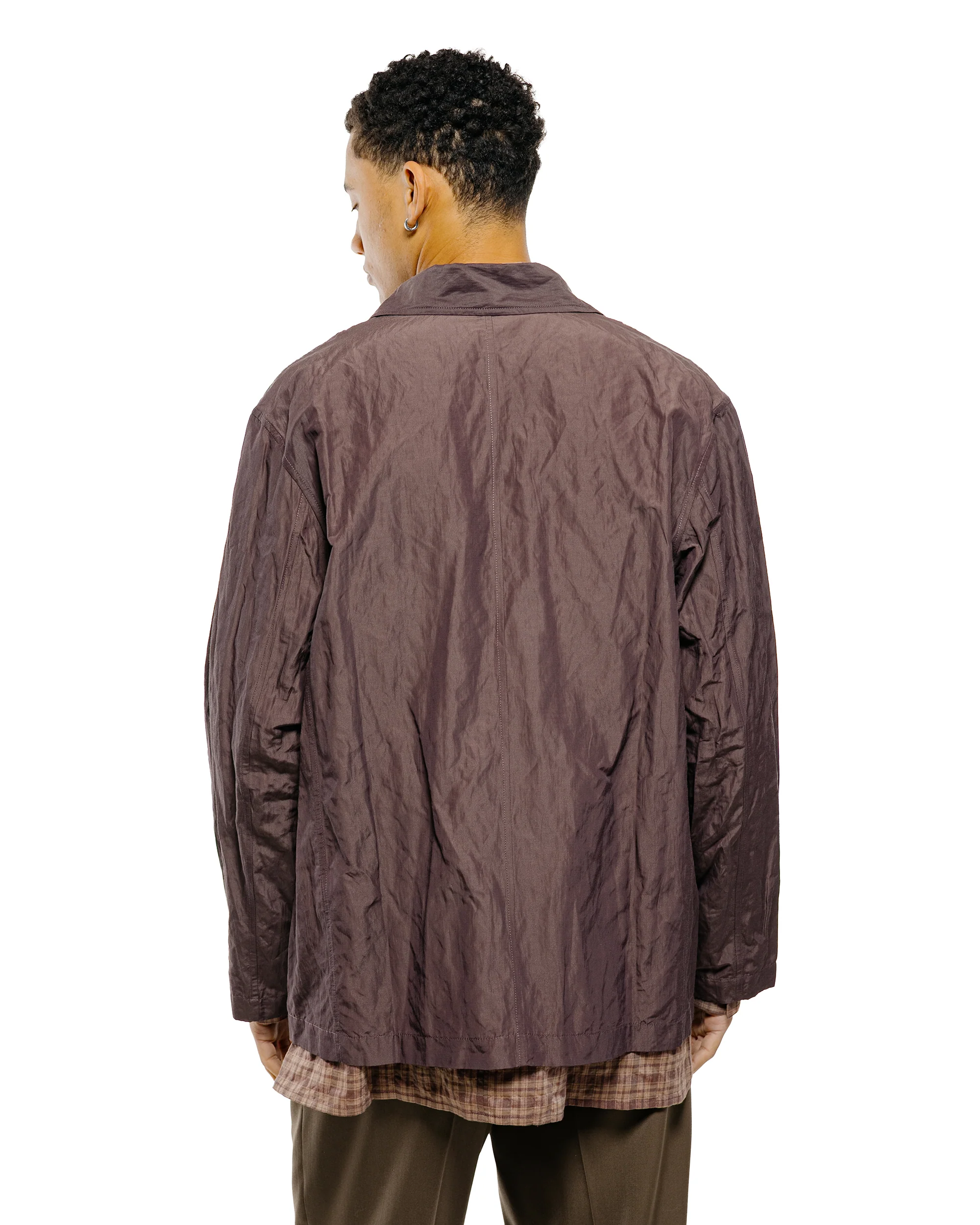 Wanze Box Jacket Cotton Nylon Metal Prune - Image 3