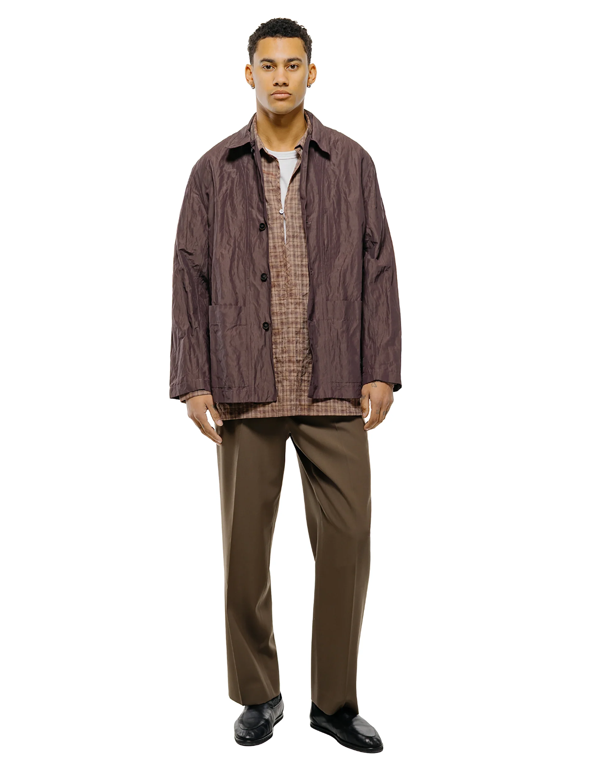 Wanze Box Jacket Cotton Nylon Metal Prune - Image 4