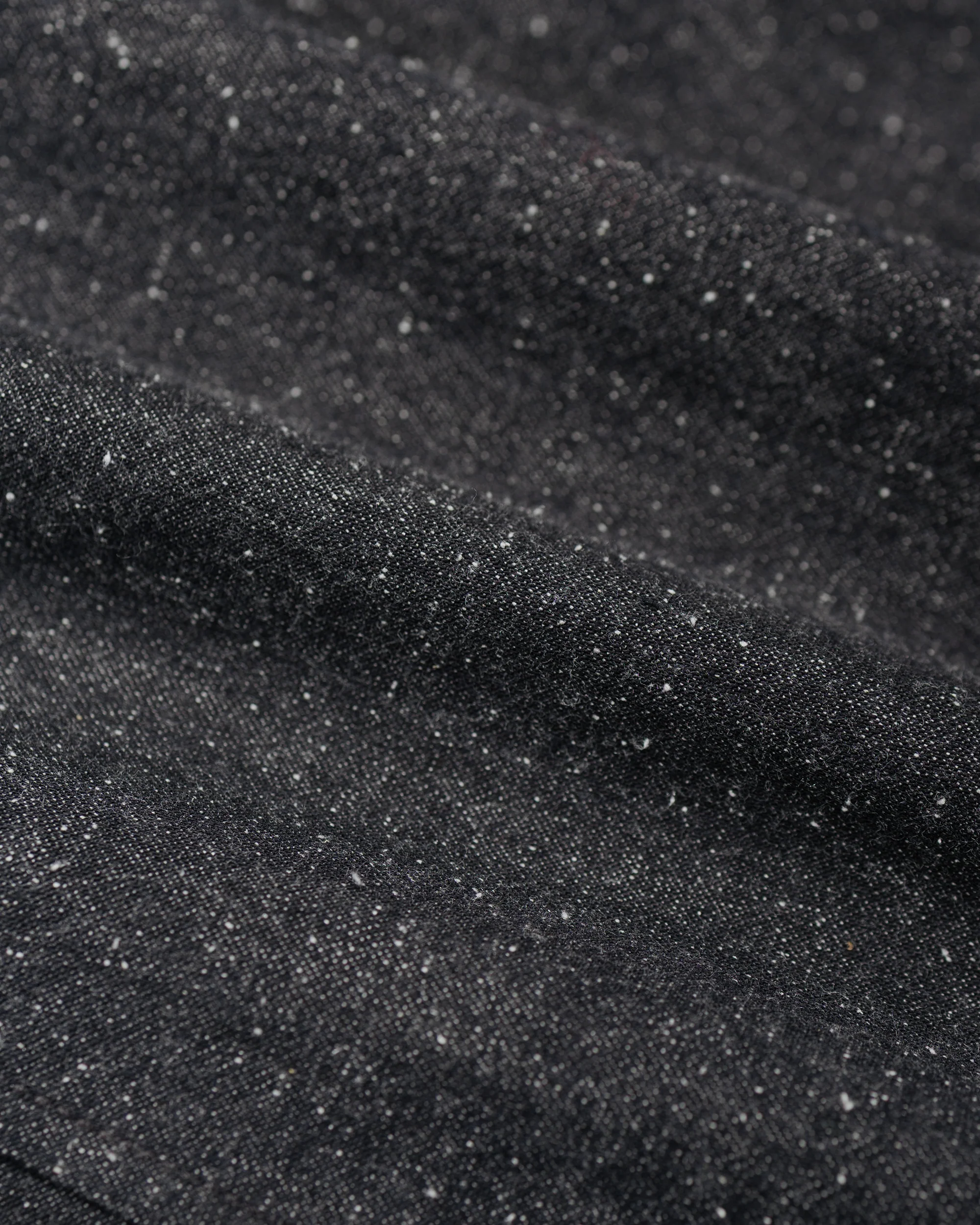 Wanze Cyclist Shirt Jacket Cotton Silk Chambray Black - Image 6