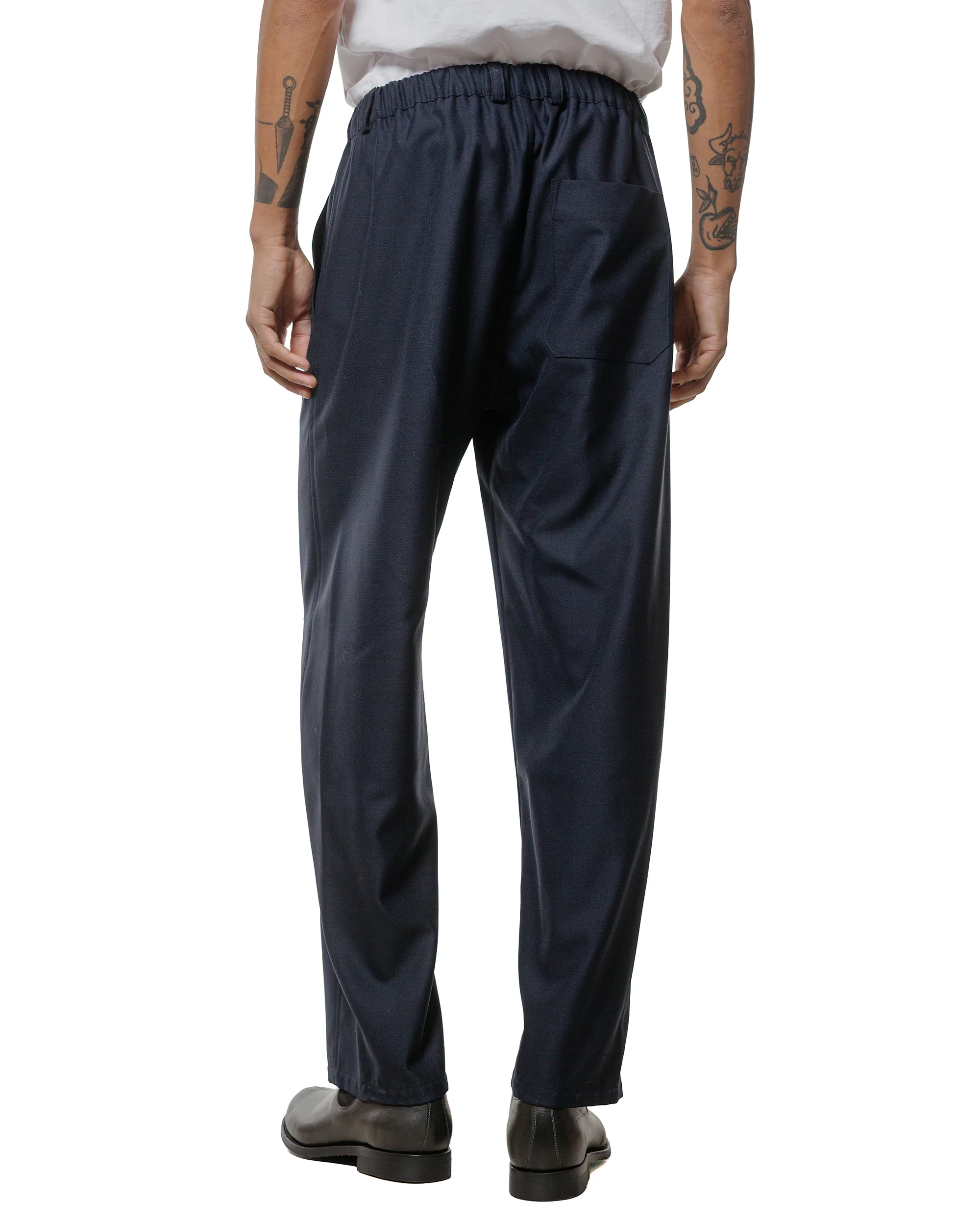 Wanze Easy Trouser Wool Navy - Image 3