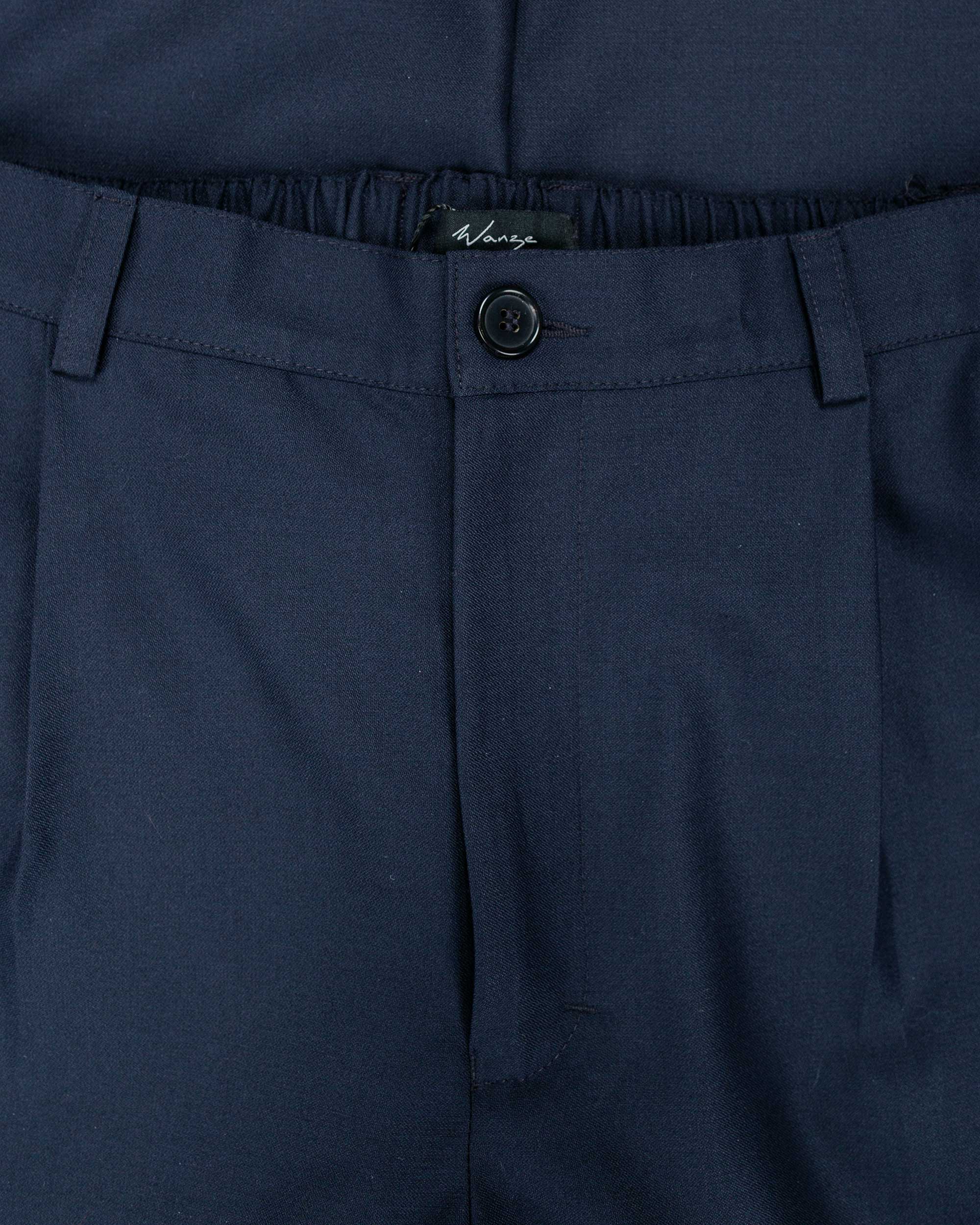 Wanze Easy Trouser Wool Navy - Image 5