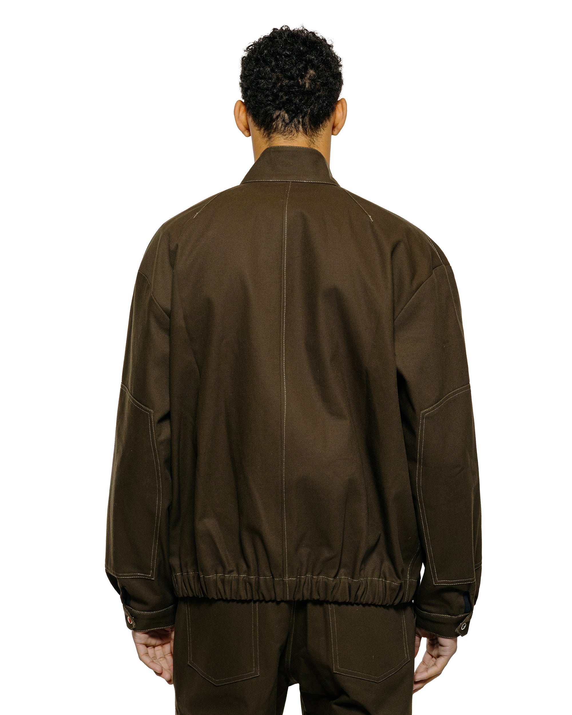 Wanze Flight Jacket Cotton Twill Army Green - Image 3