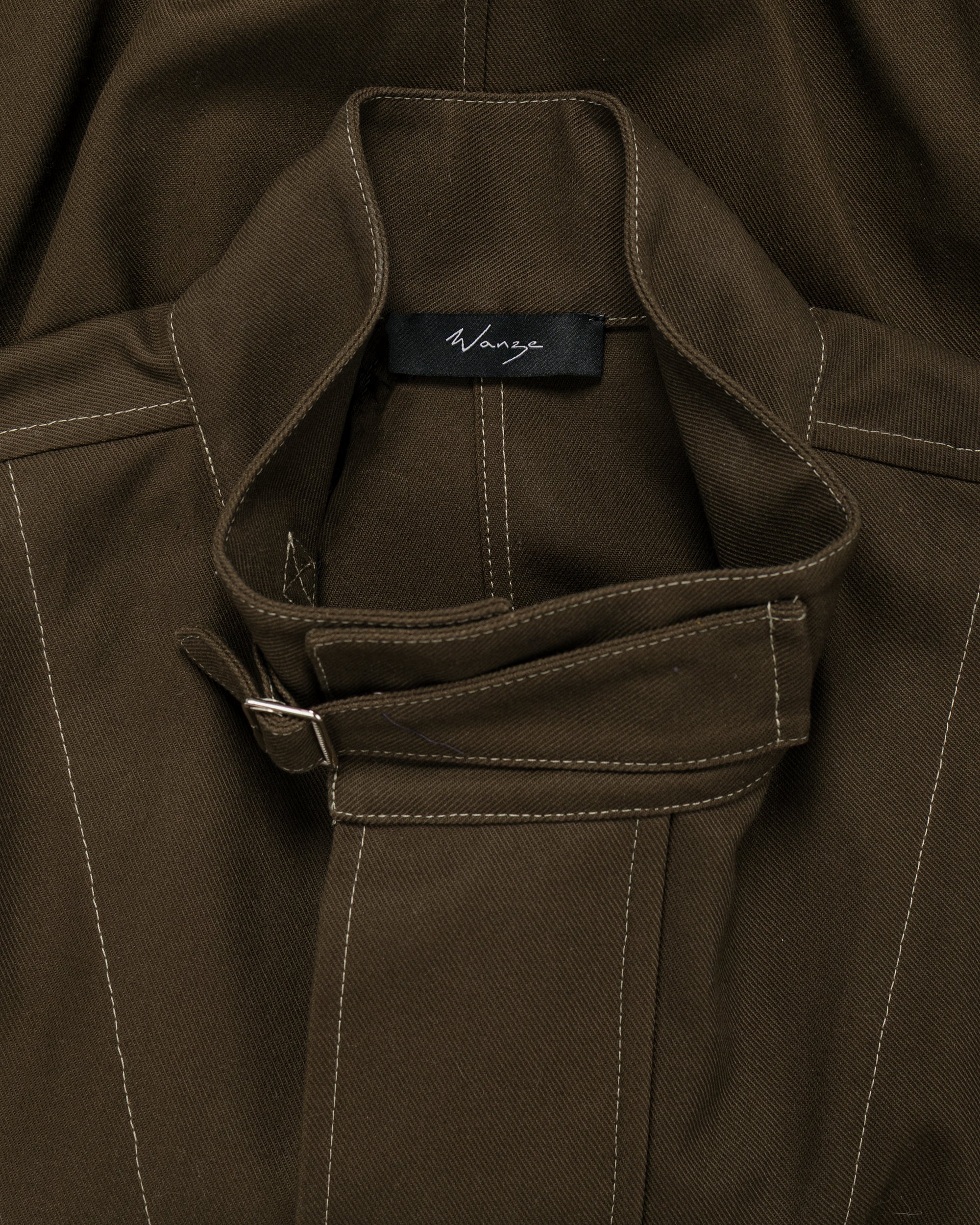 Wanze Flight Jacket Cotton Twill Army Green - Image 5