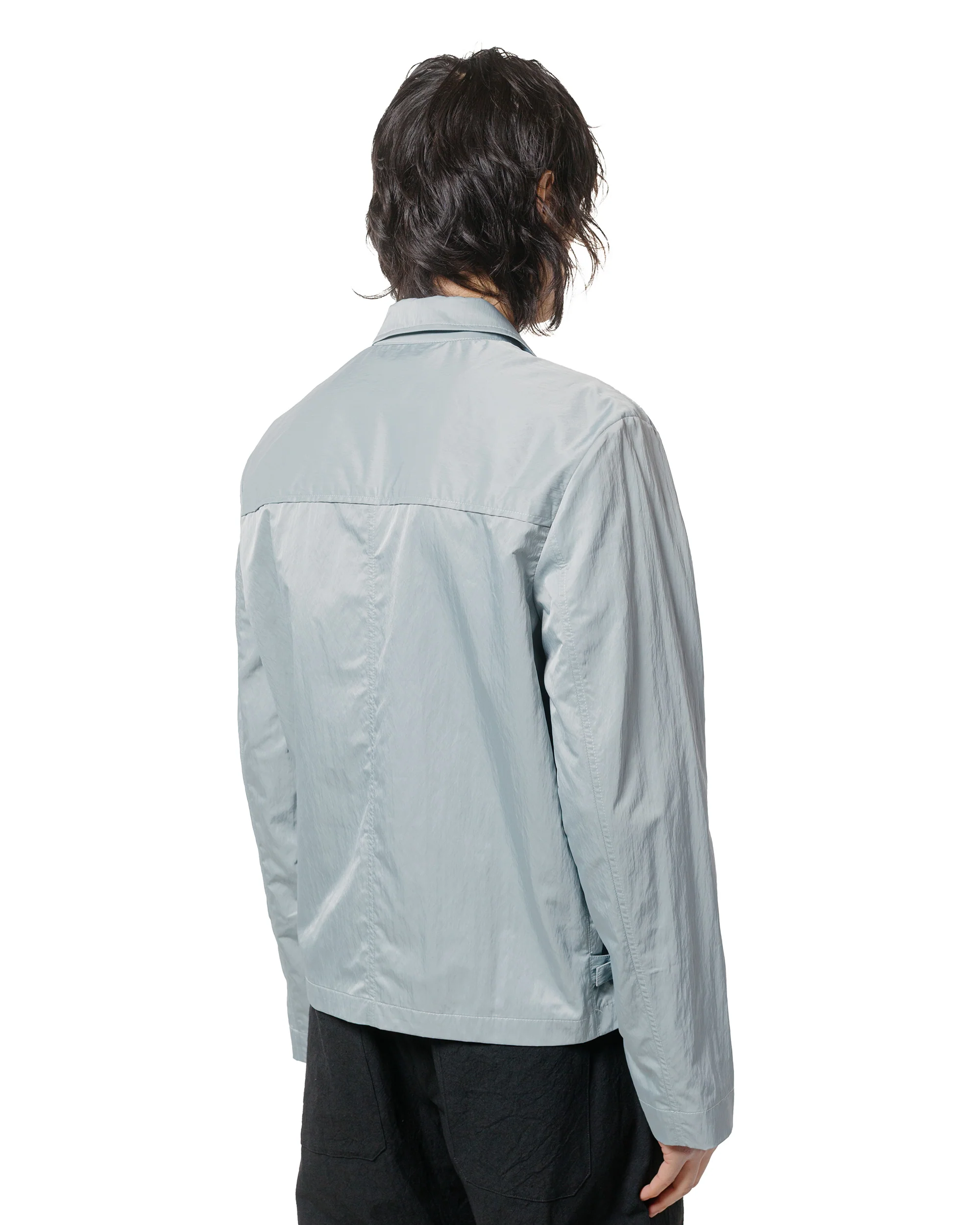 Wanze Zip Blouson Nylon Poly Silver Blue - Image 3