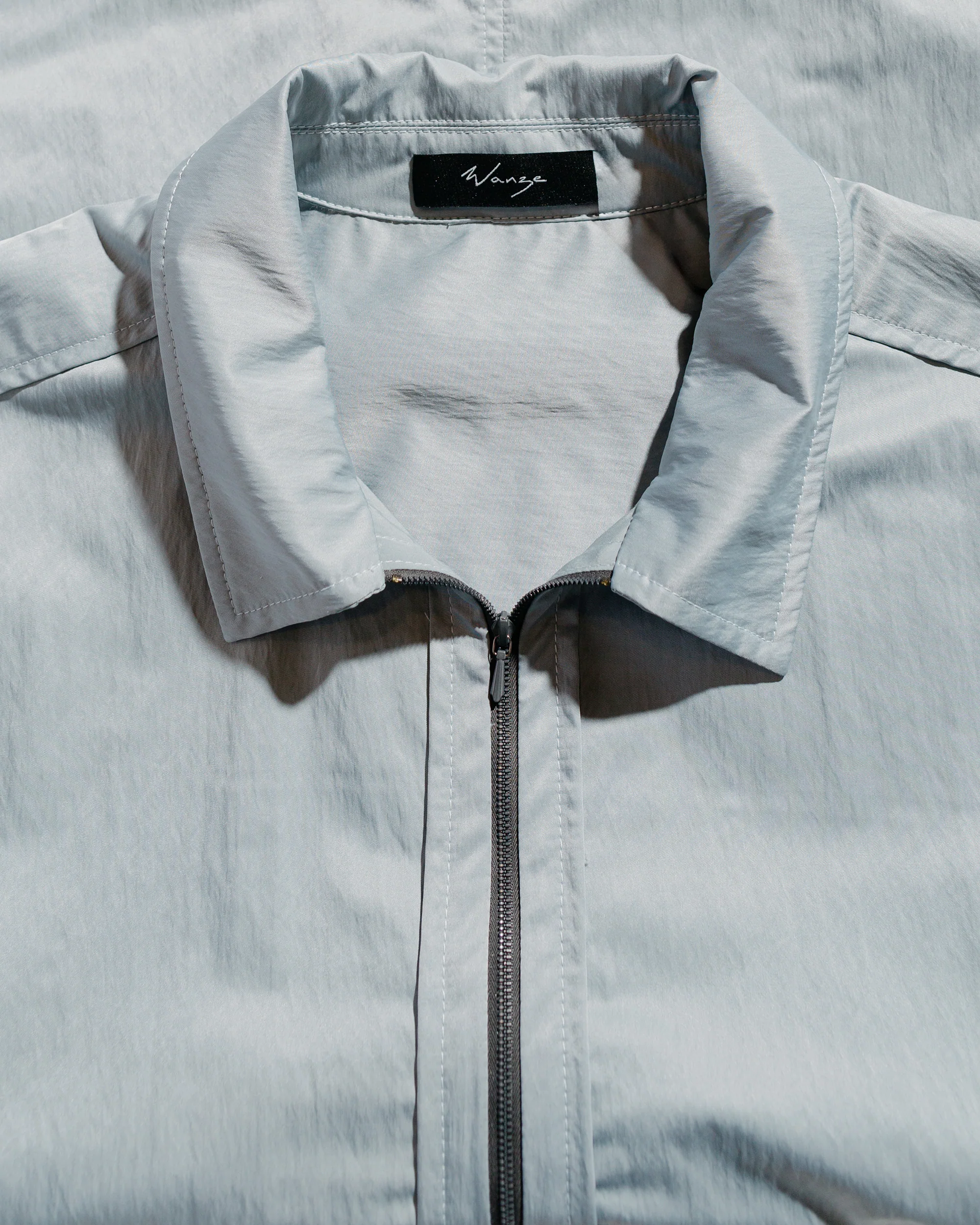 Wanze Zip Blouson Nylon Poly Silver Blue - Image 5