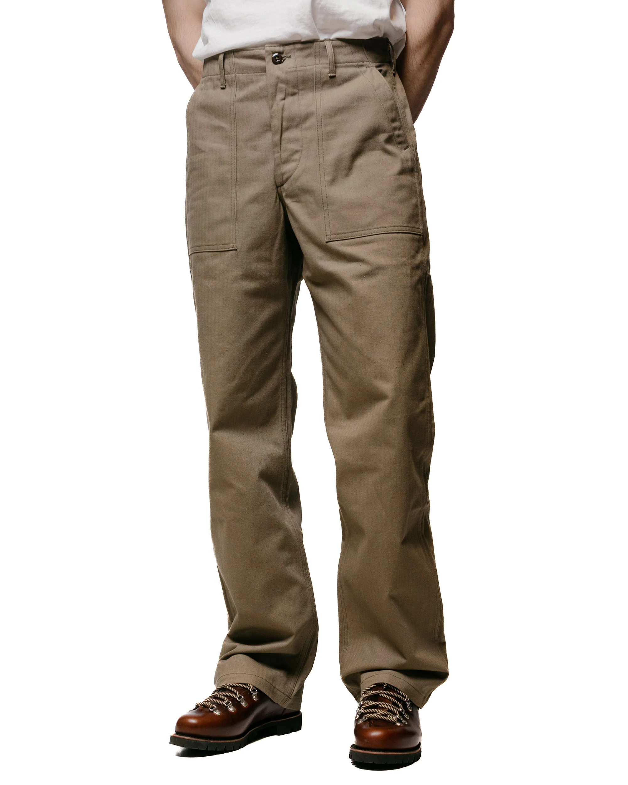Warehouse Lot. 1086 Military Herringbone Pants OD Green - Image 2