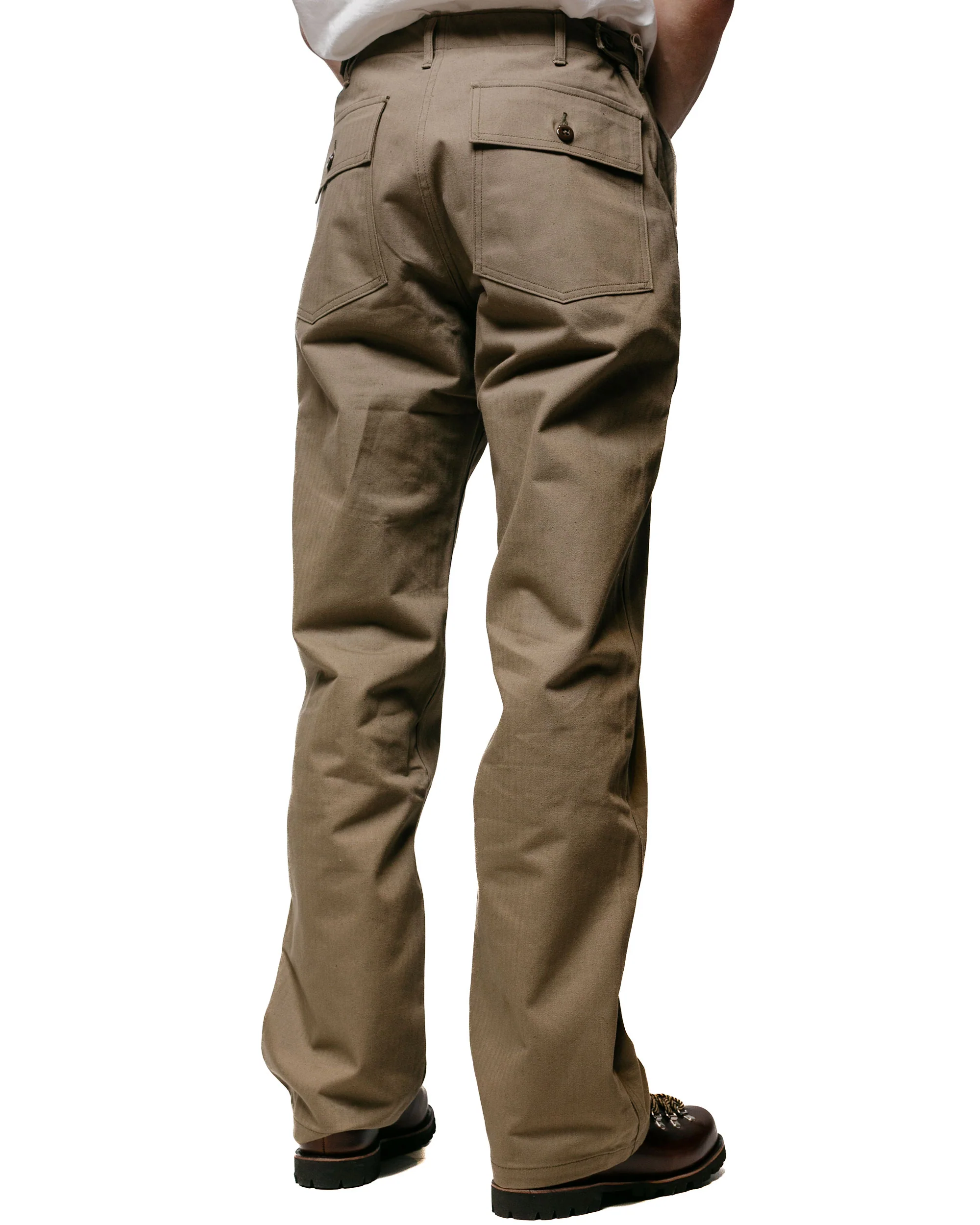 Warehouse Lot. 1086 Military Herringbone Pants OD Green - Image 3