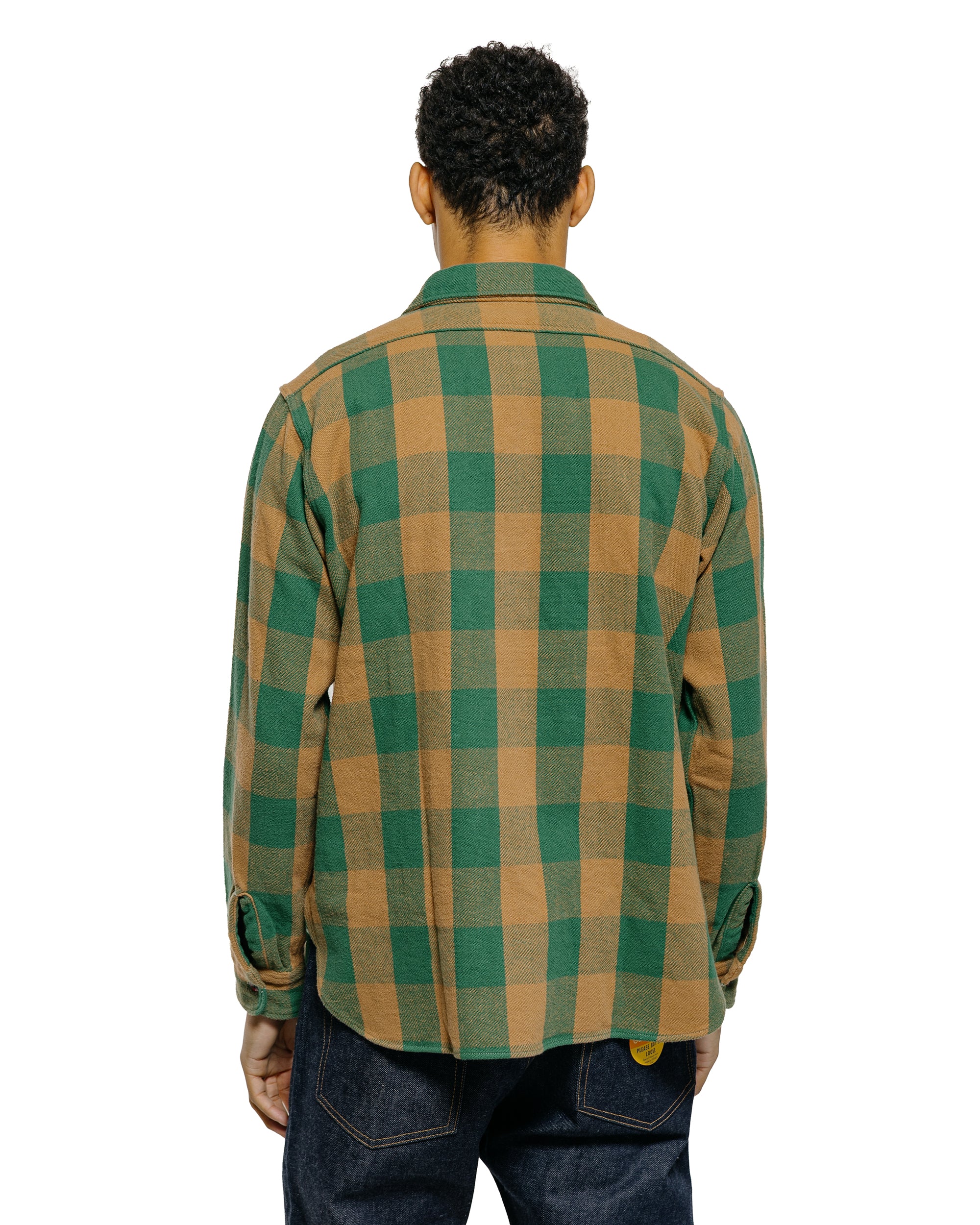 Warehouse Lot. 3104 Flannel Shirts O/W Pattern A Green - Image 3