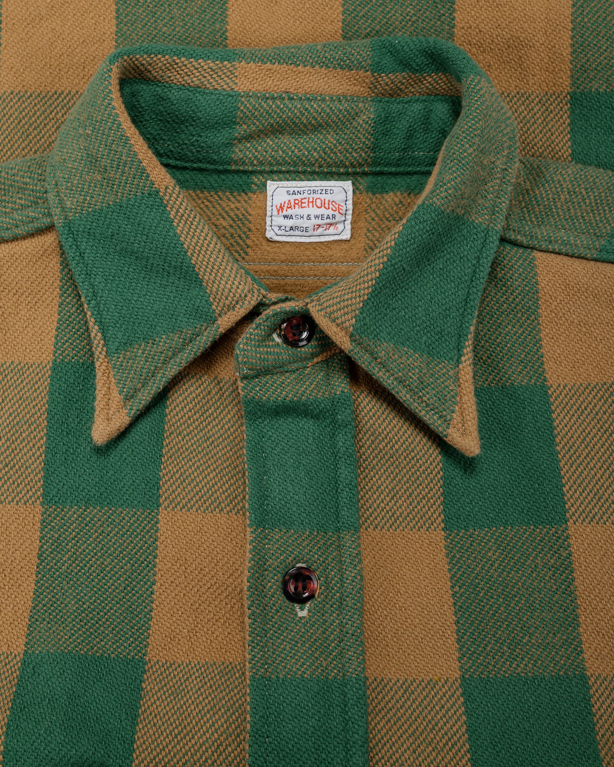 Warehouse Lot. 3104 Flannel Shirts O/W Pattern A Green - Image 5