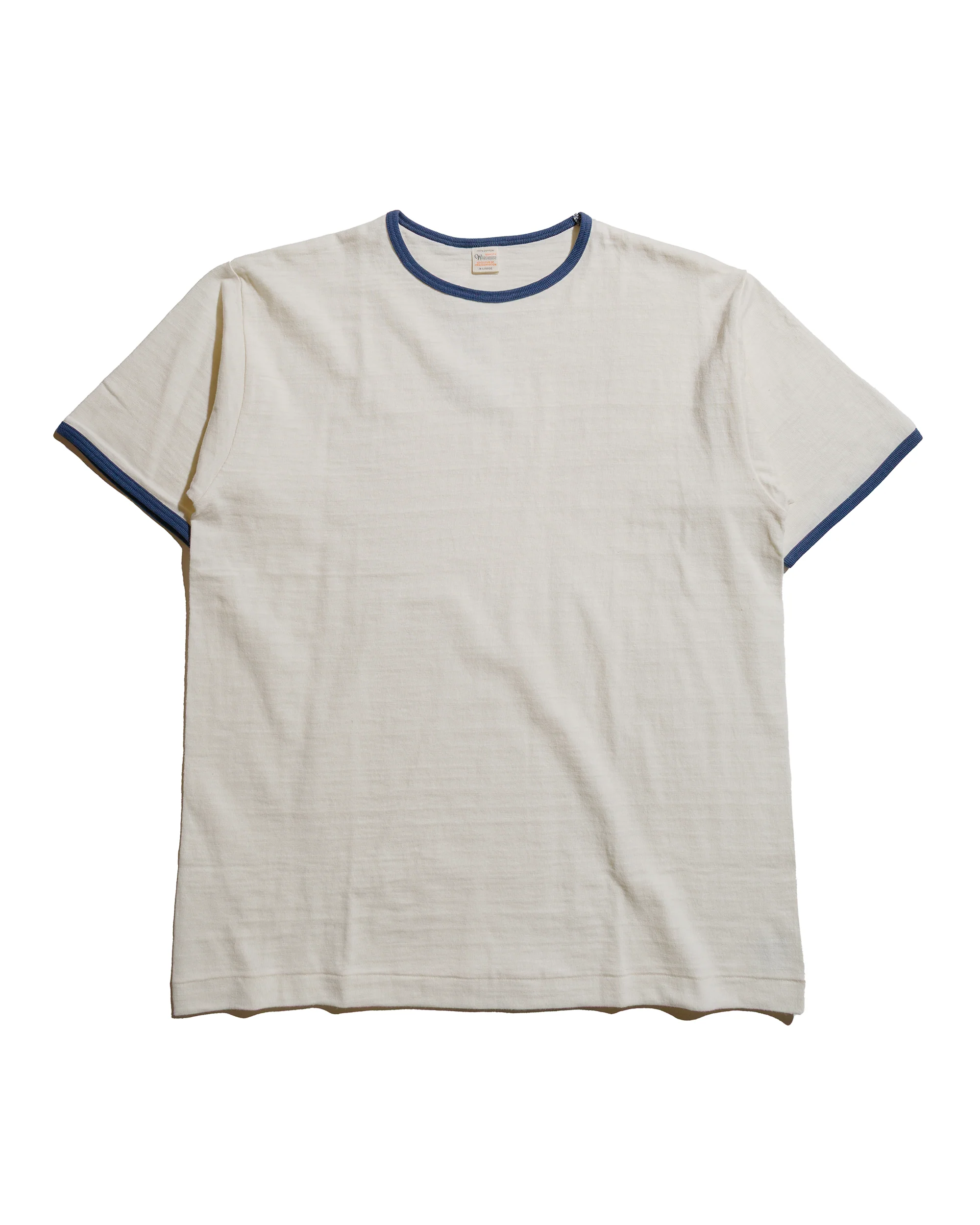 Warehouse Lot. 4059 Ringer T Plain Cream/Navy
