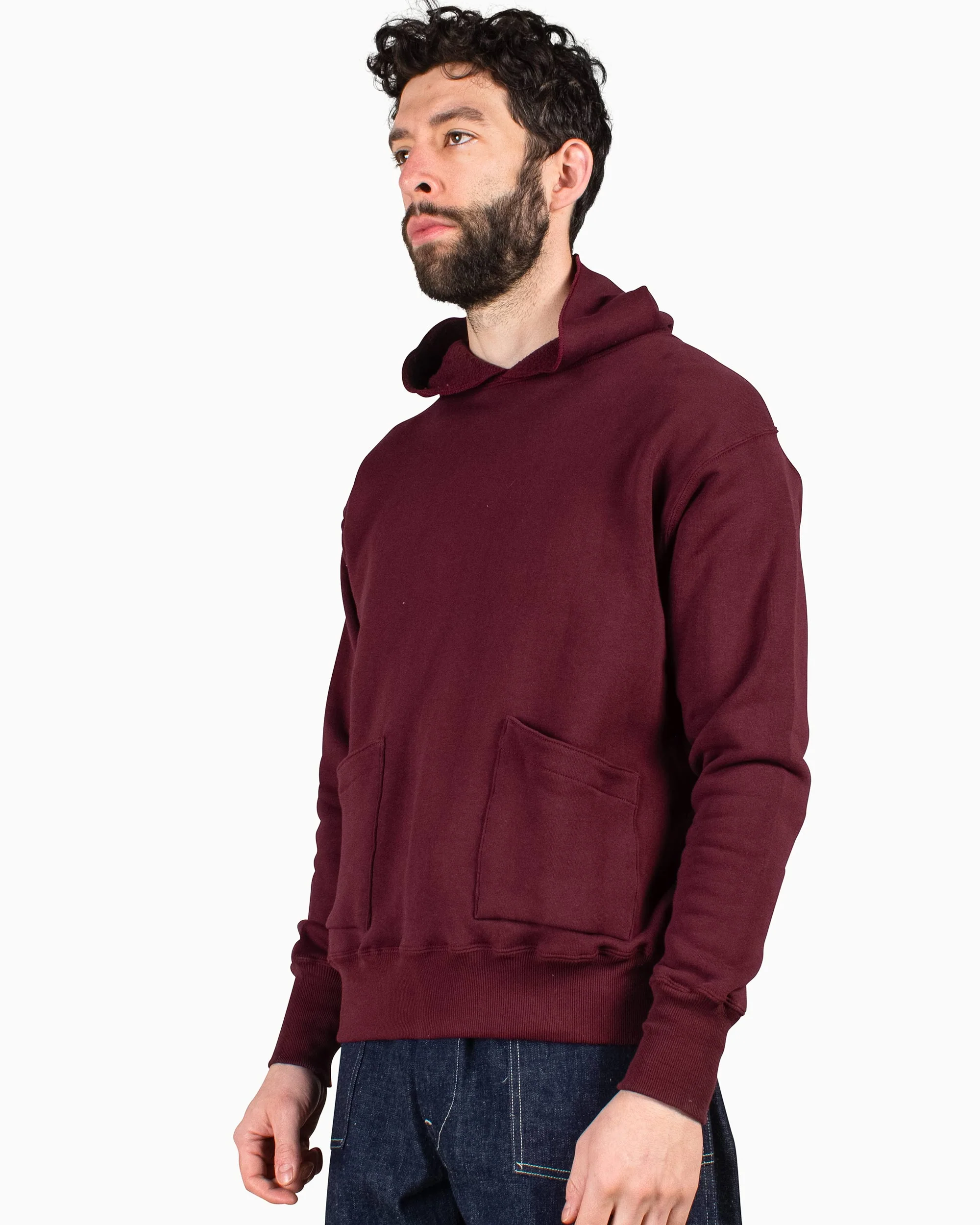 Warehouse Lot. 453 Separate Pocket Set In Hoodie Bordeaux - Image 4