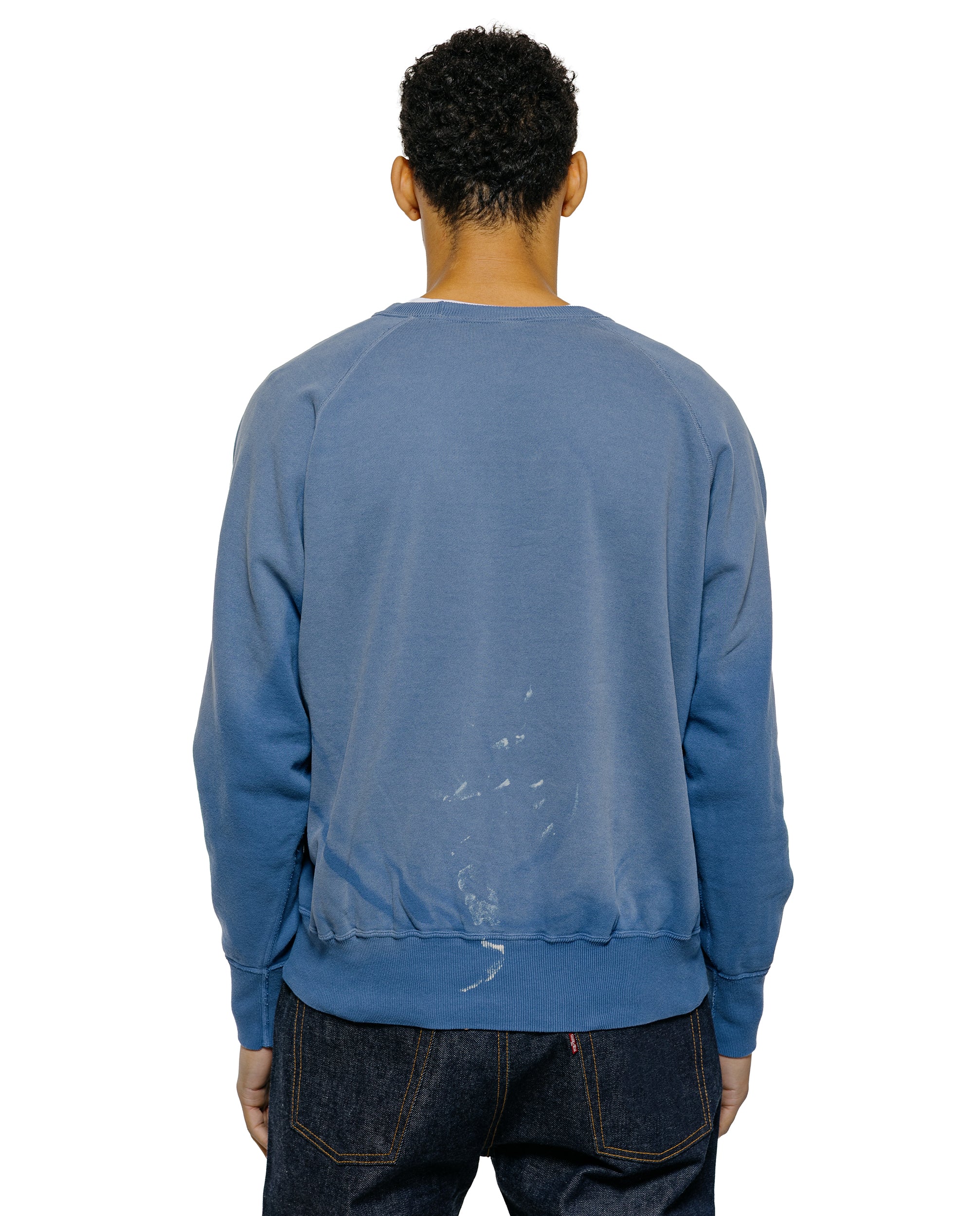 Warehouse Lot. 461 Raglan Crew Neck SW U/W Sun Burned Blue - Image 3