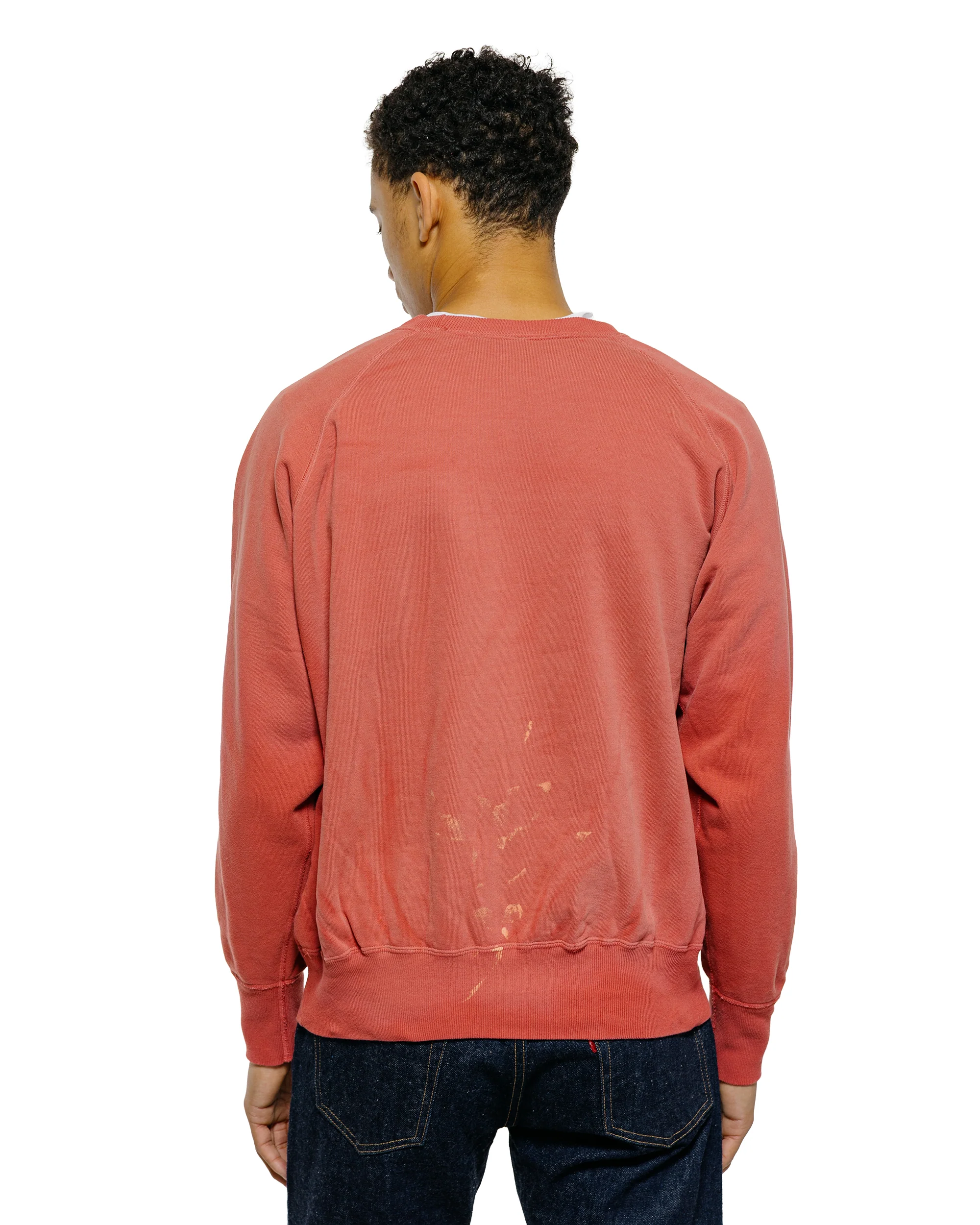 Warehouse Lot. 461 Raglan Crew Neck SW U/W Sun Burned Red - Image 3