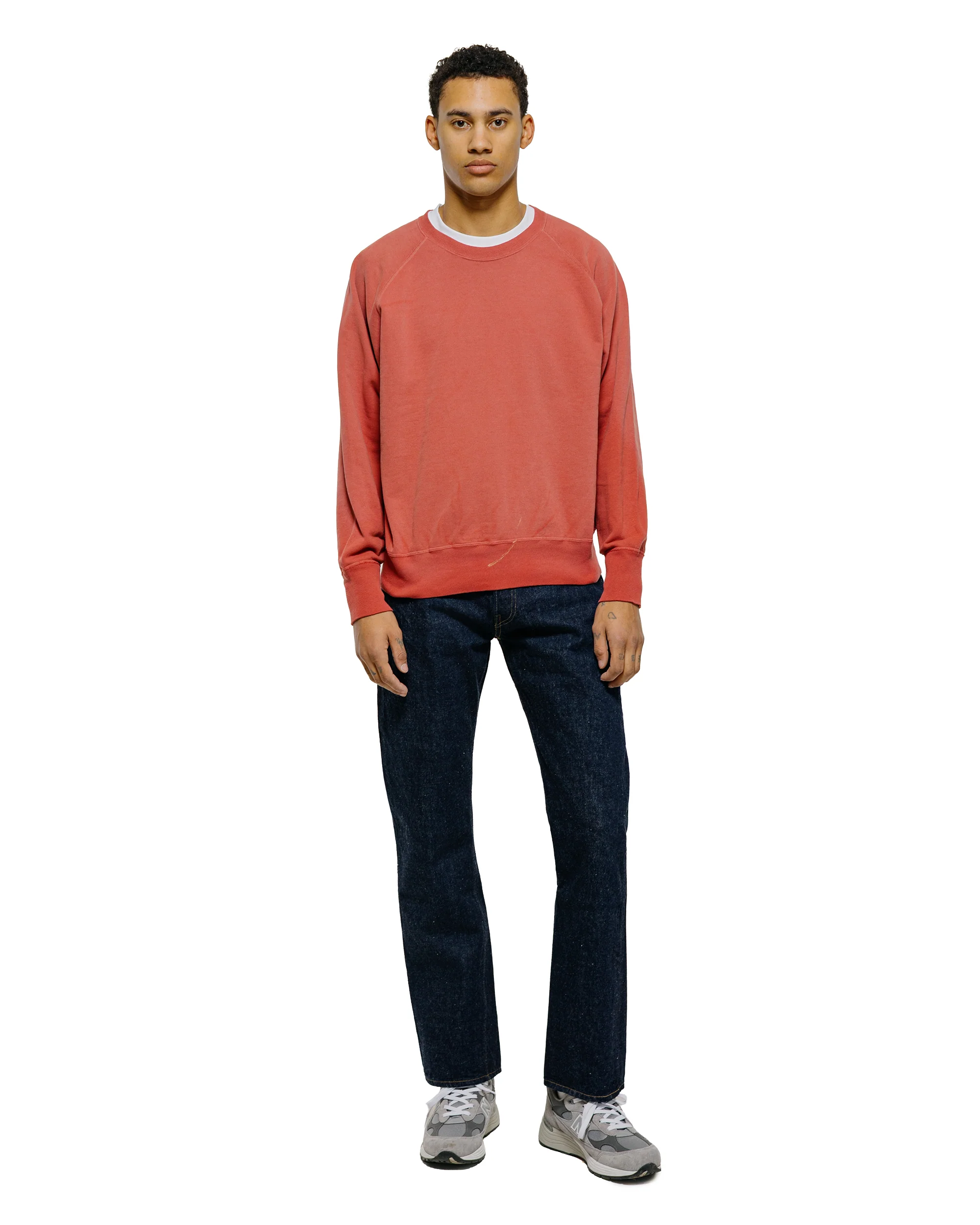 Warehouse Lot. 461 Raglan Crew Neck SW U/W Sun Burned Red - Image 4