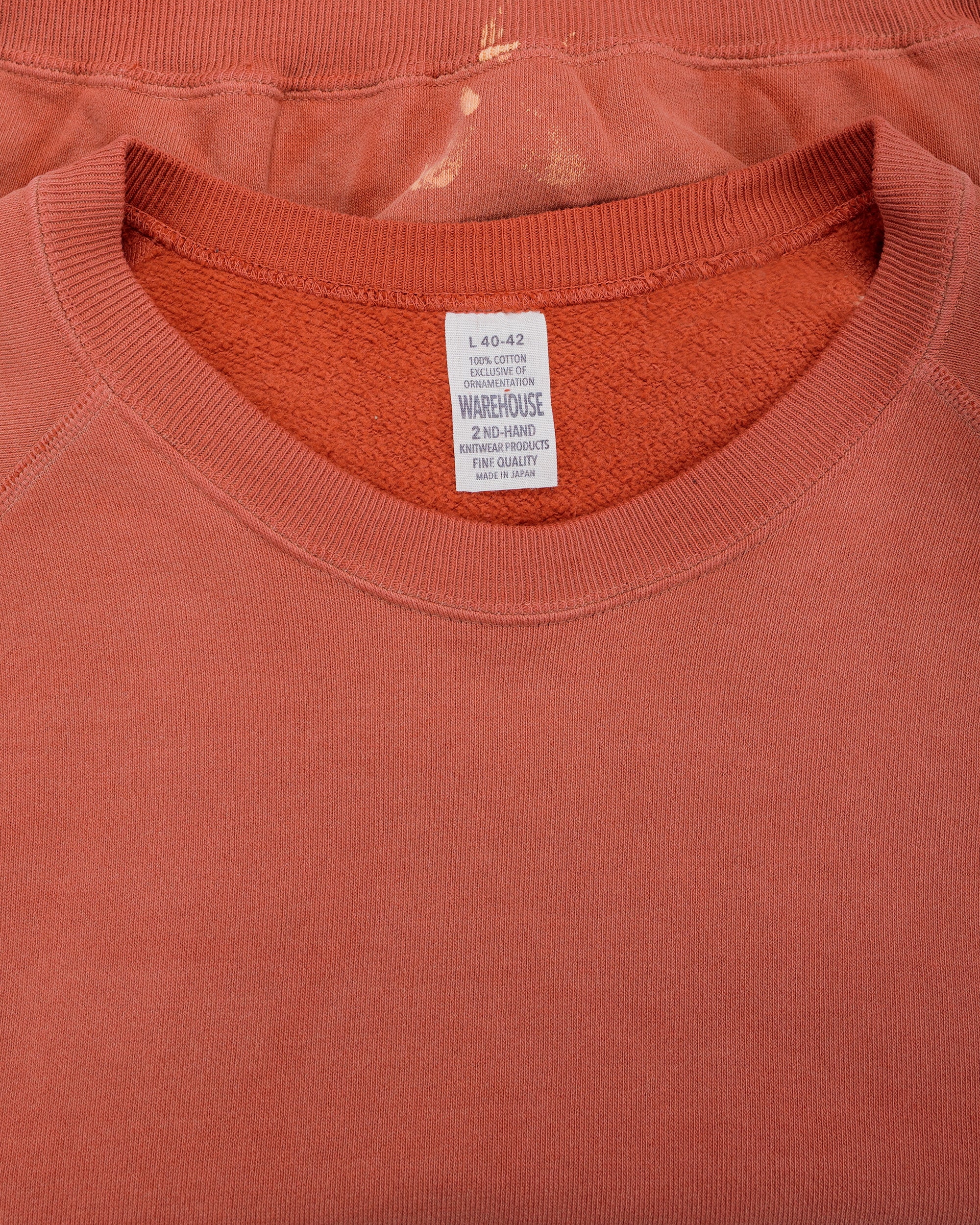 Warehouse Lot. 461 Raglan Crew Neck SW U/W Sun Burned Red - Image 5