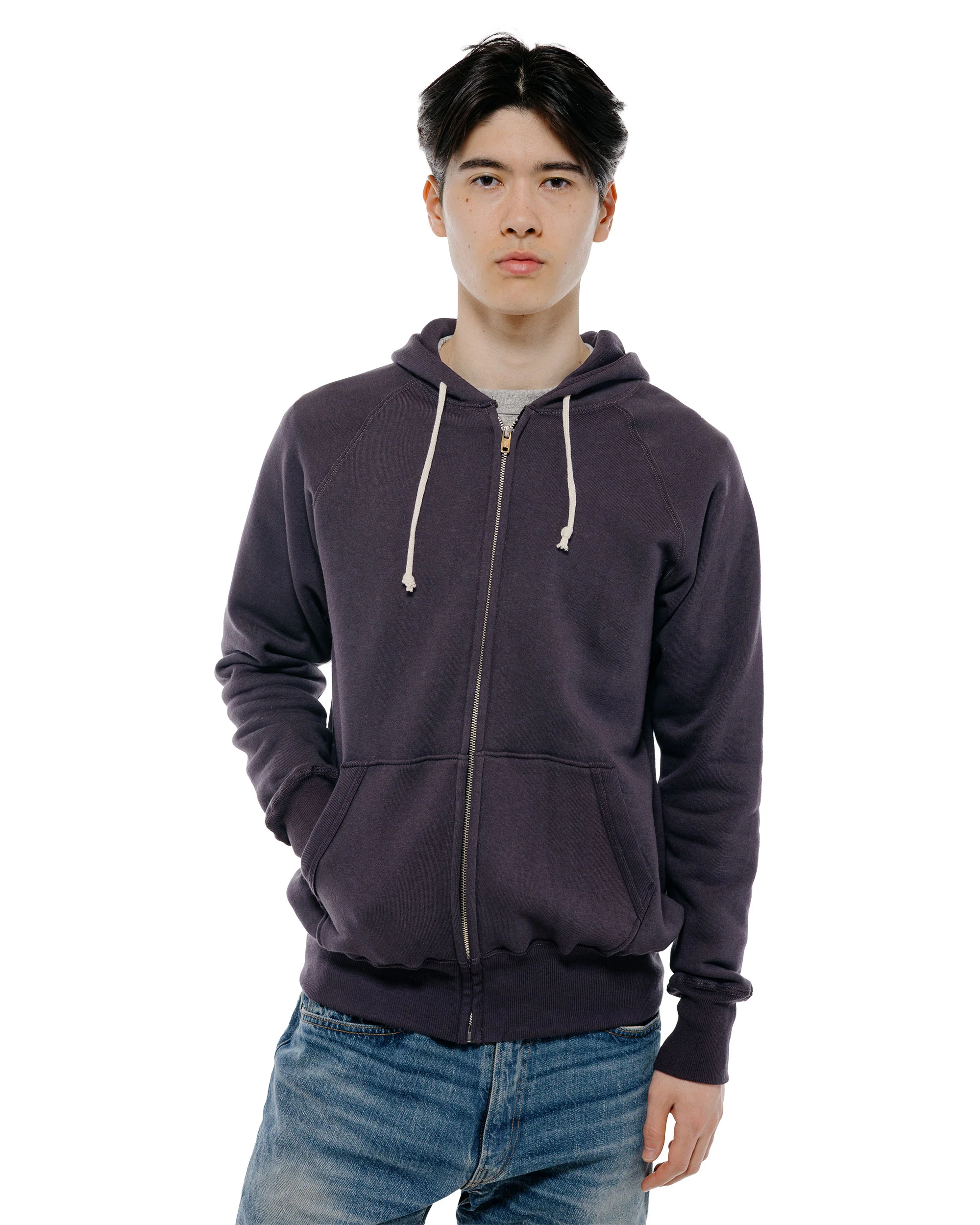 Warehouse Lot. 496 Raglan Freedom Full Zip Hood Dark Navy - Image 2