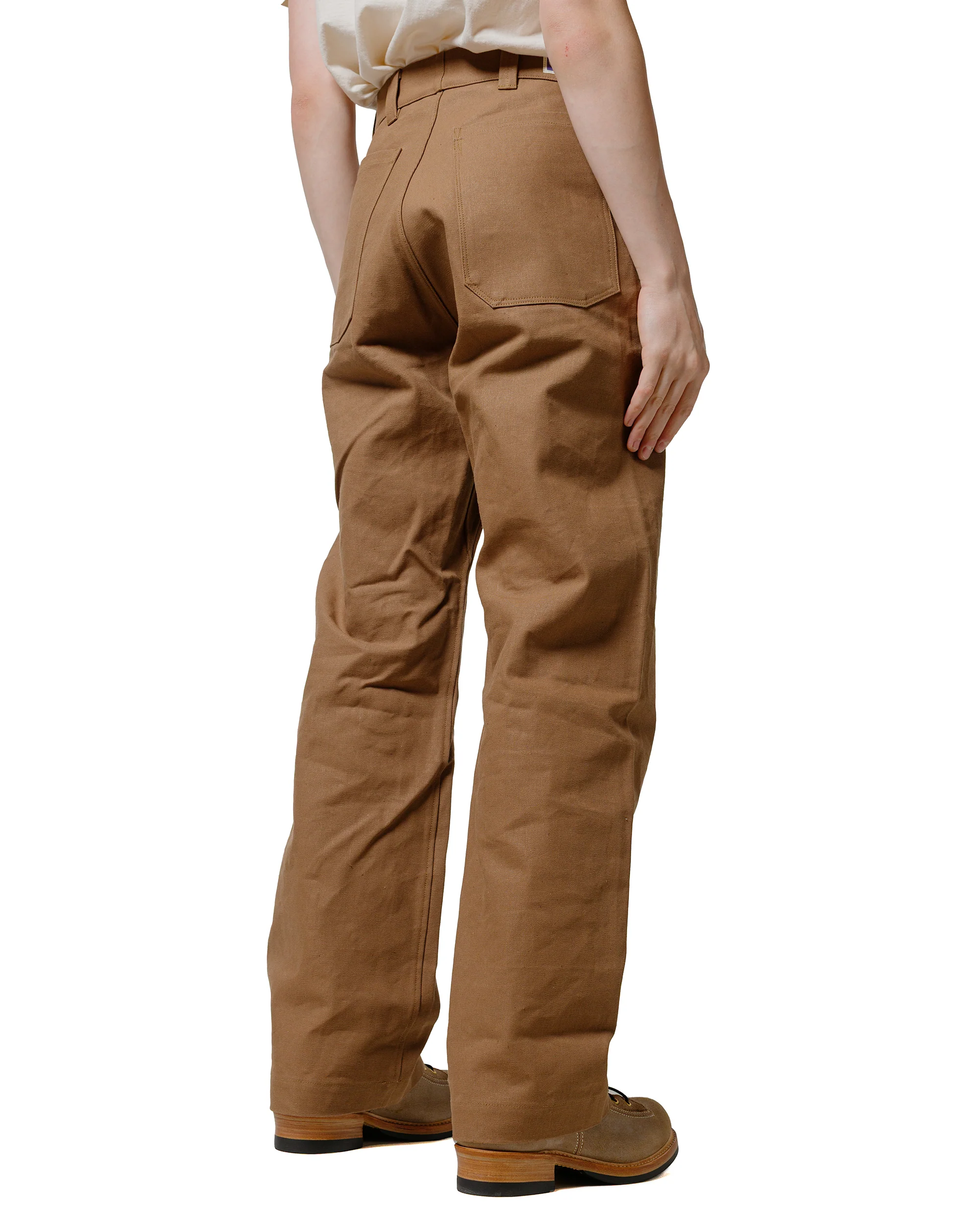 Warehouse Lot. JG-01 1910s Netmaker's Trousers Duck Brown - Image 3