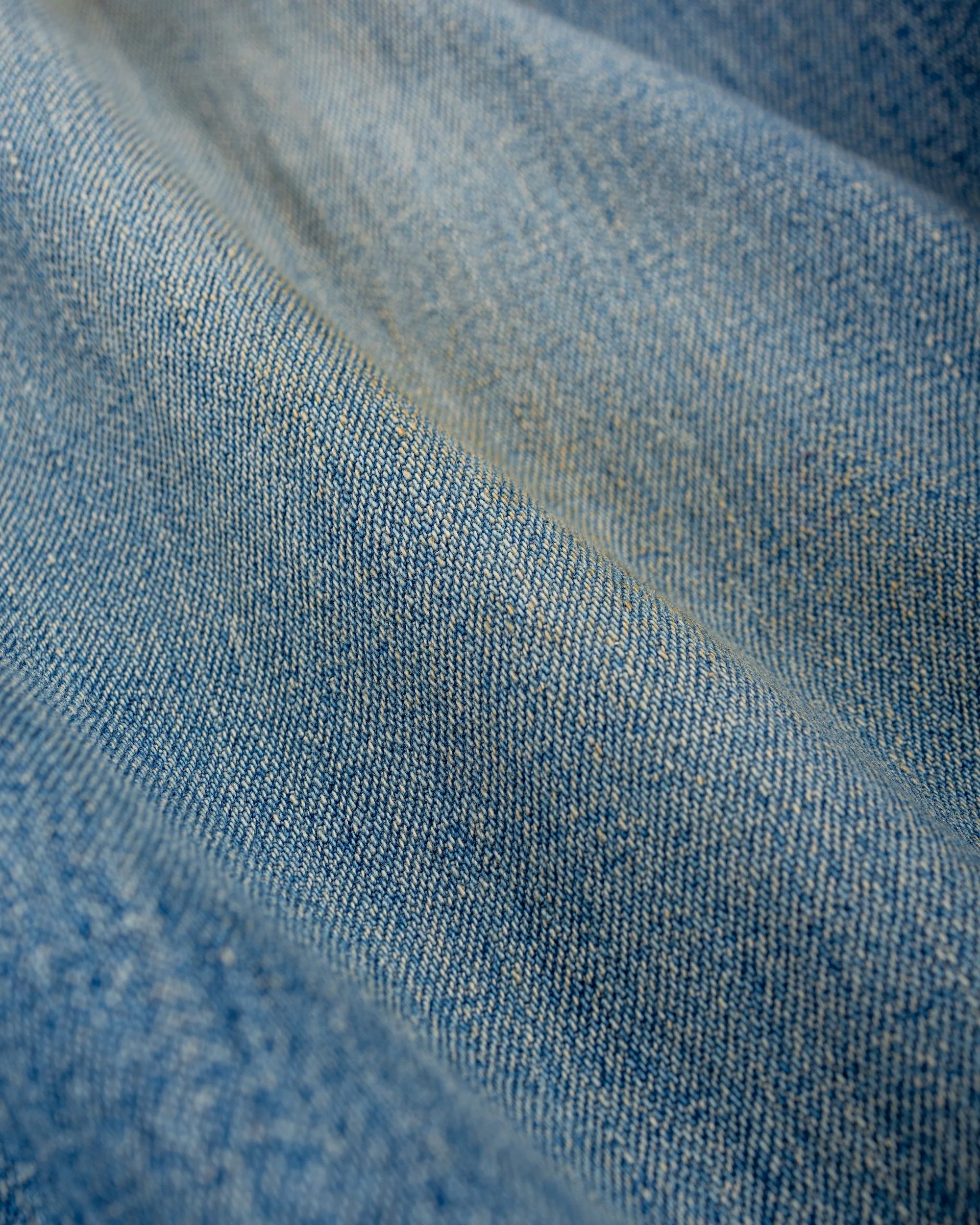 Warehouse Lot. JG-01 1910s Netmaker's Trousers Indigo Denim Used Wash (Light Colour) - Image 5