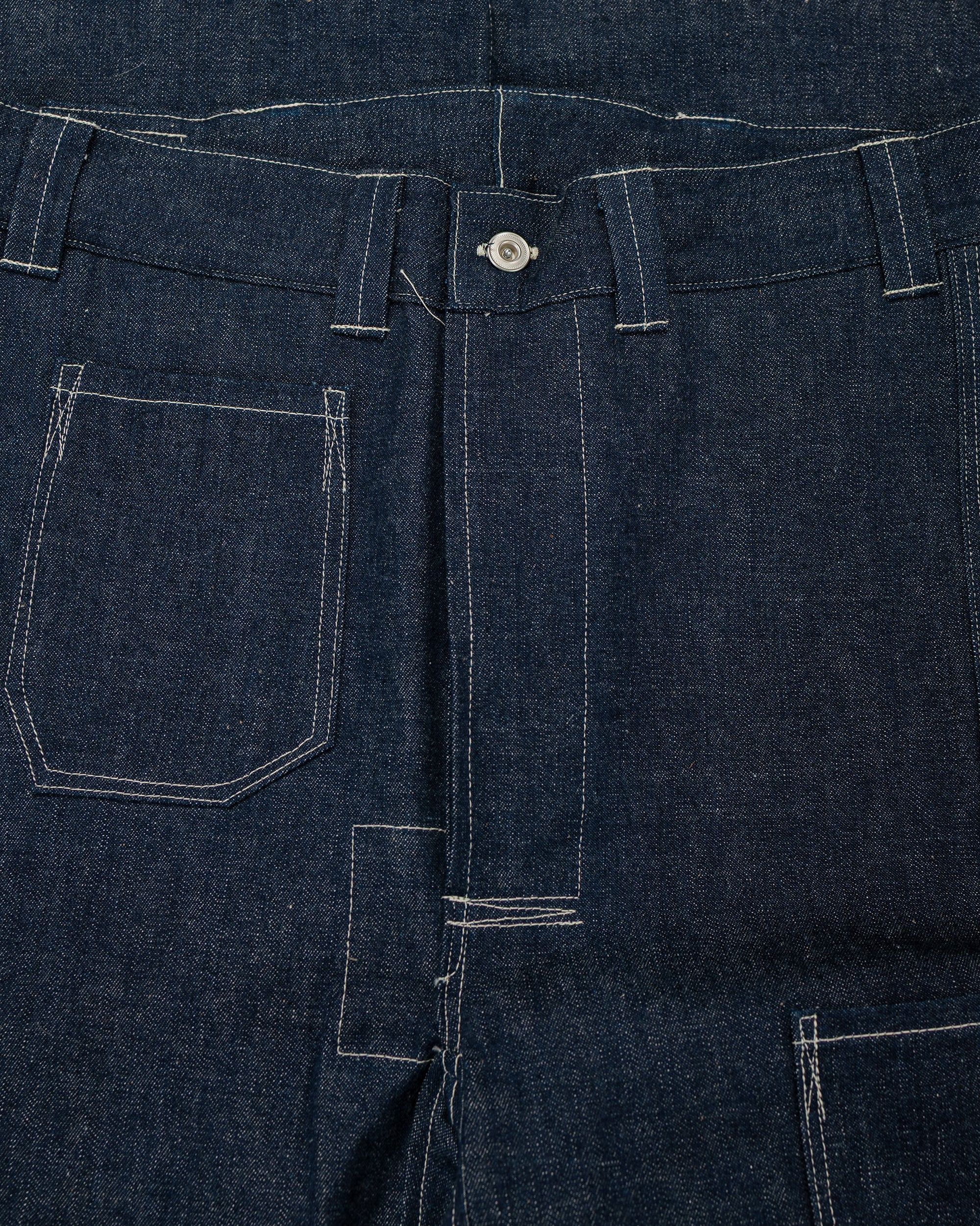 Warehouse Lot. JG-01S 1910s Netmaker's Trousers Indigo Denim Original - Image 5