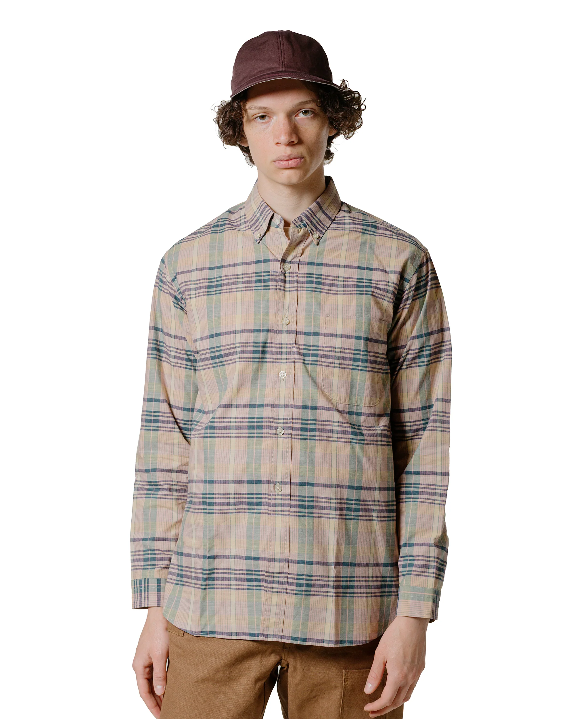 Warehouse Lot. JG-16 The King of Madras Shirt Salmon - Image 2
