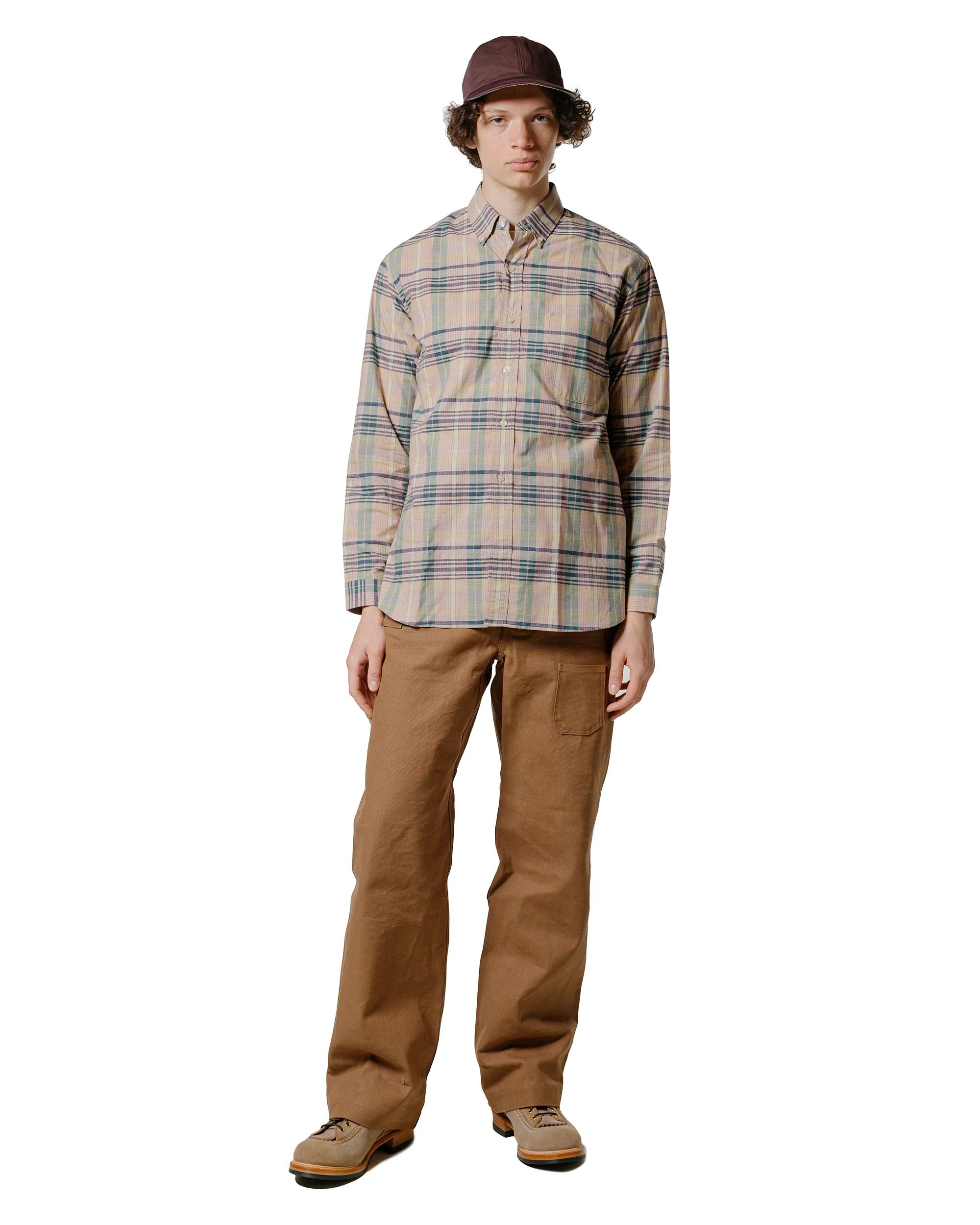 Warehouse Lot. JG-16 The King of Madras Shirt Salmon - Image 4