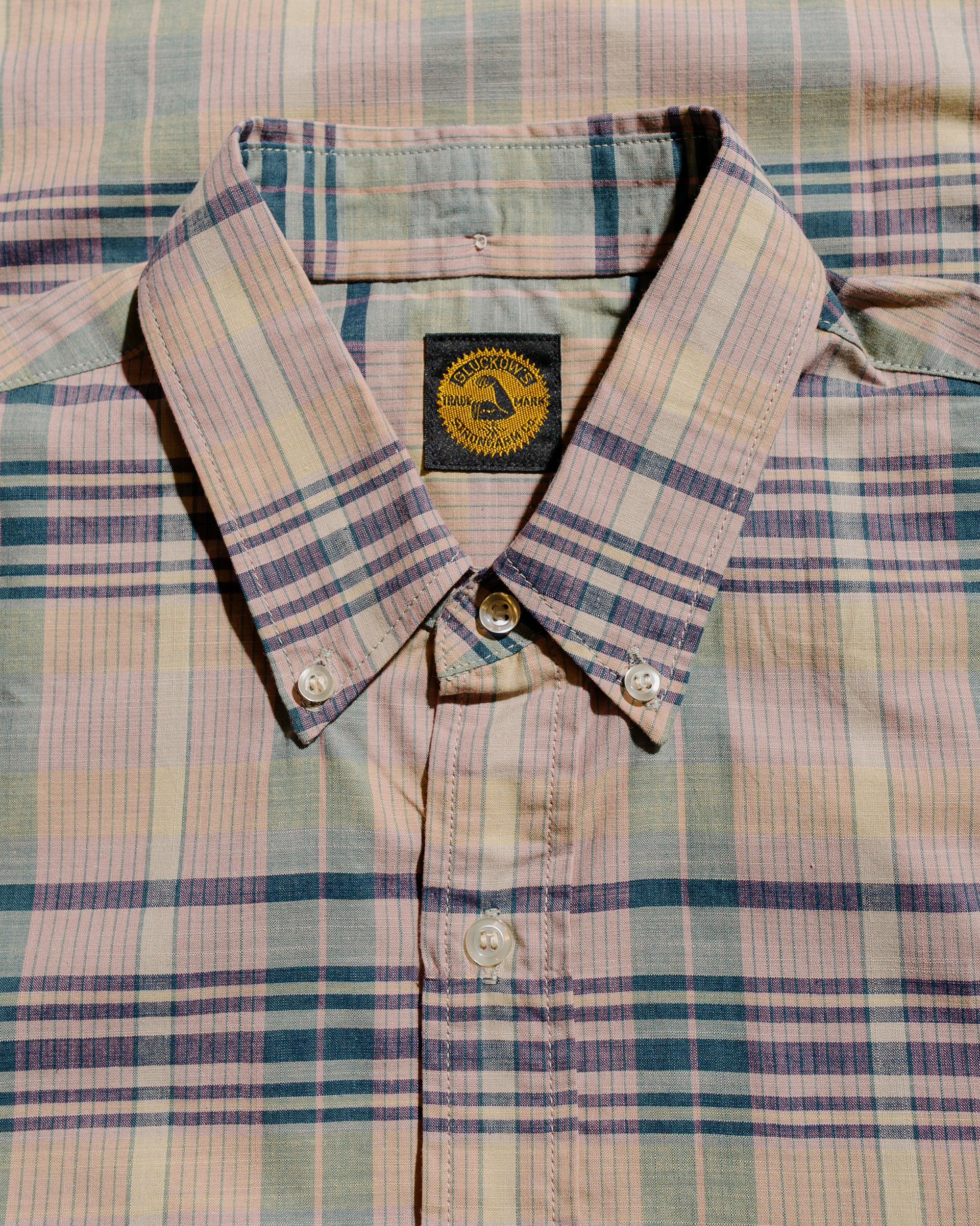 Warehouse Lot. JG-16 The King of Madras Shirt Salmon - Image 5