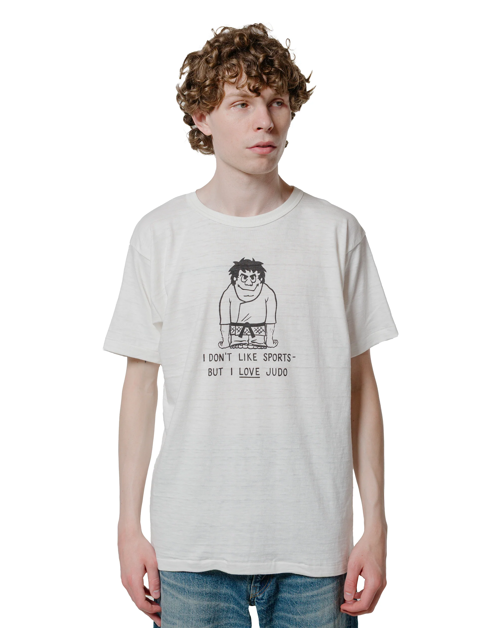 Warehouse Lot. JG-CS06 I Love Judo T Off White - Image 2