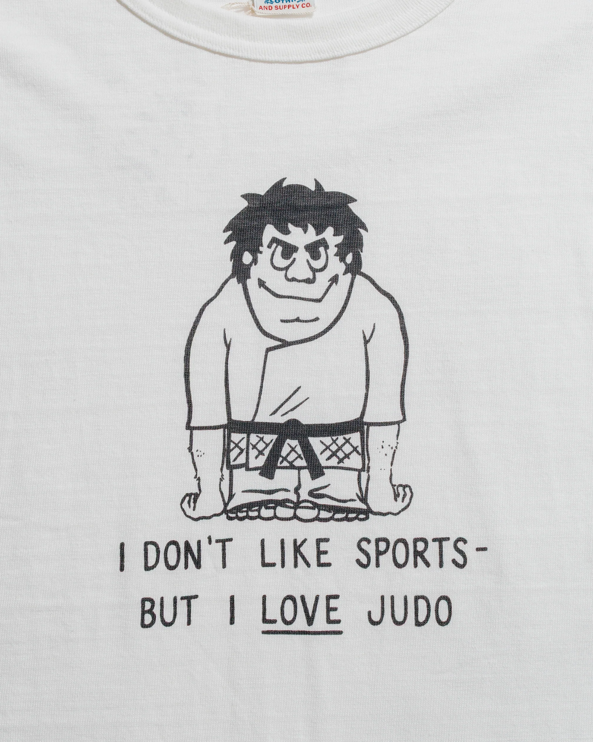 Warehouse Lot. JG-CS06 I Love Judo T Off White - Image 4