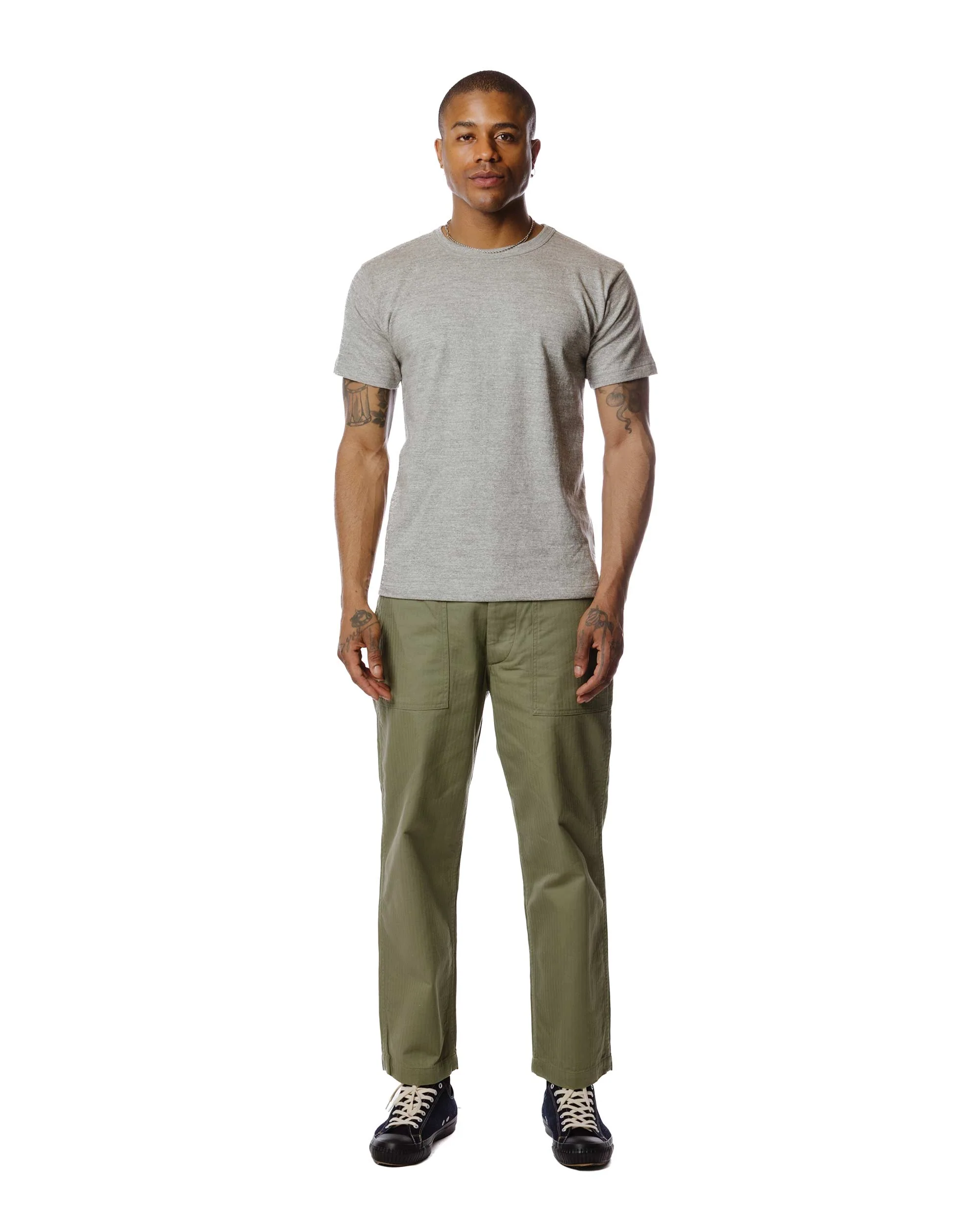 Warehouse Lot. JG-CS06 Standard T-Shirt Heather Grey - Image 4
