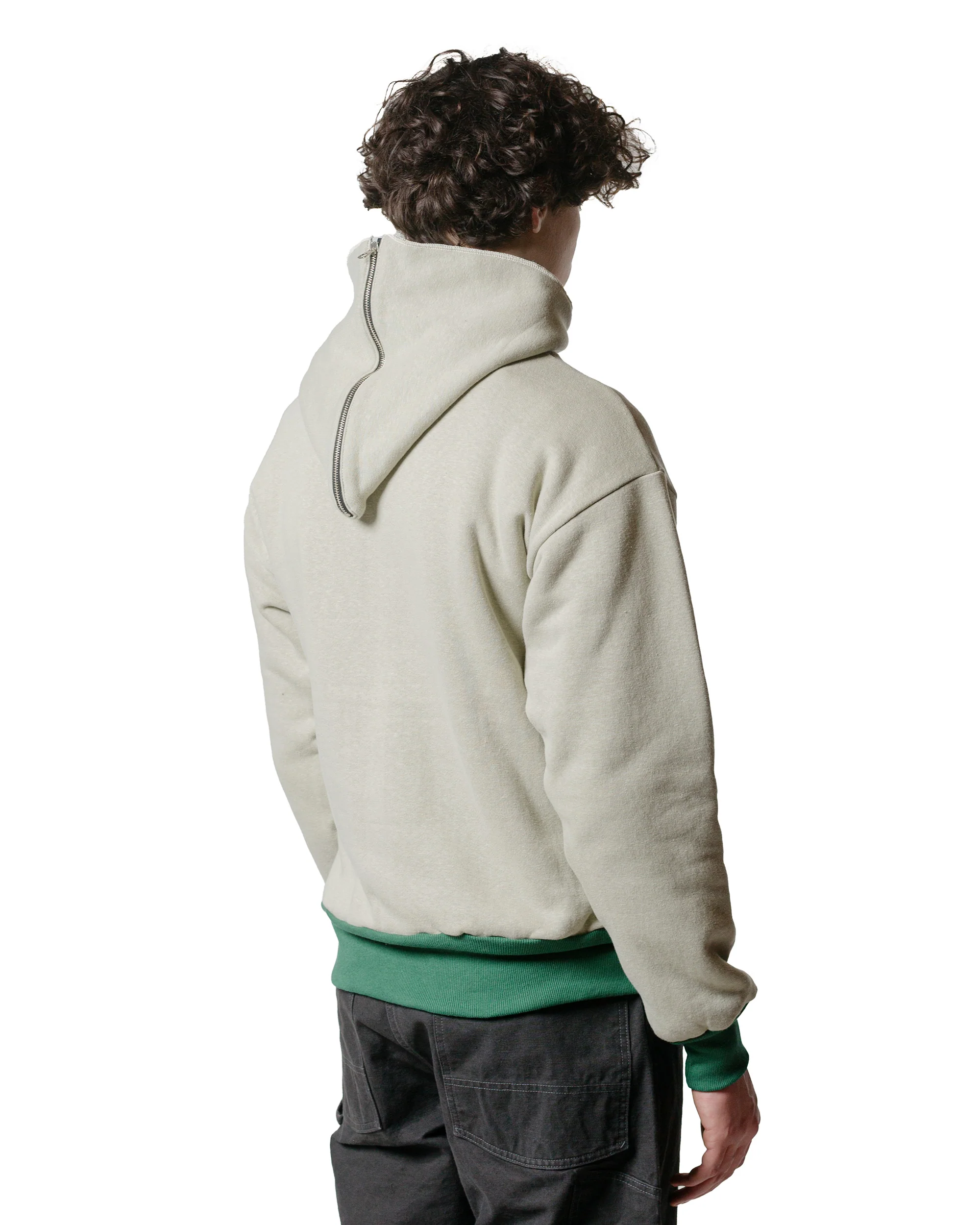 Warehouse Lot. JG-CS11 The Olympic Champion Sweat Parka Beige/Green - Image 3