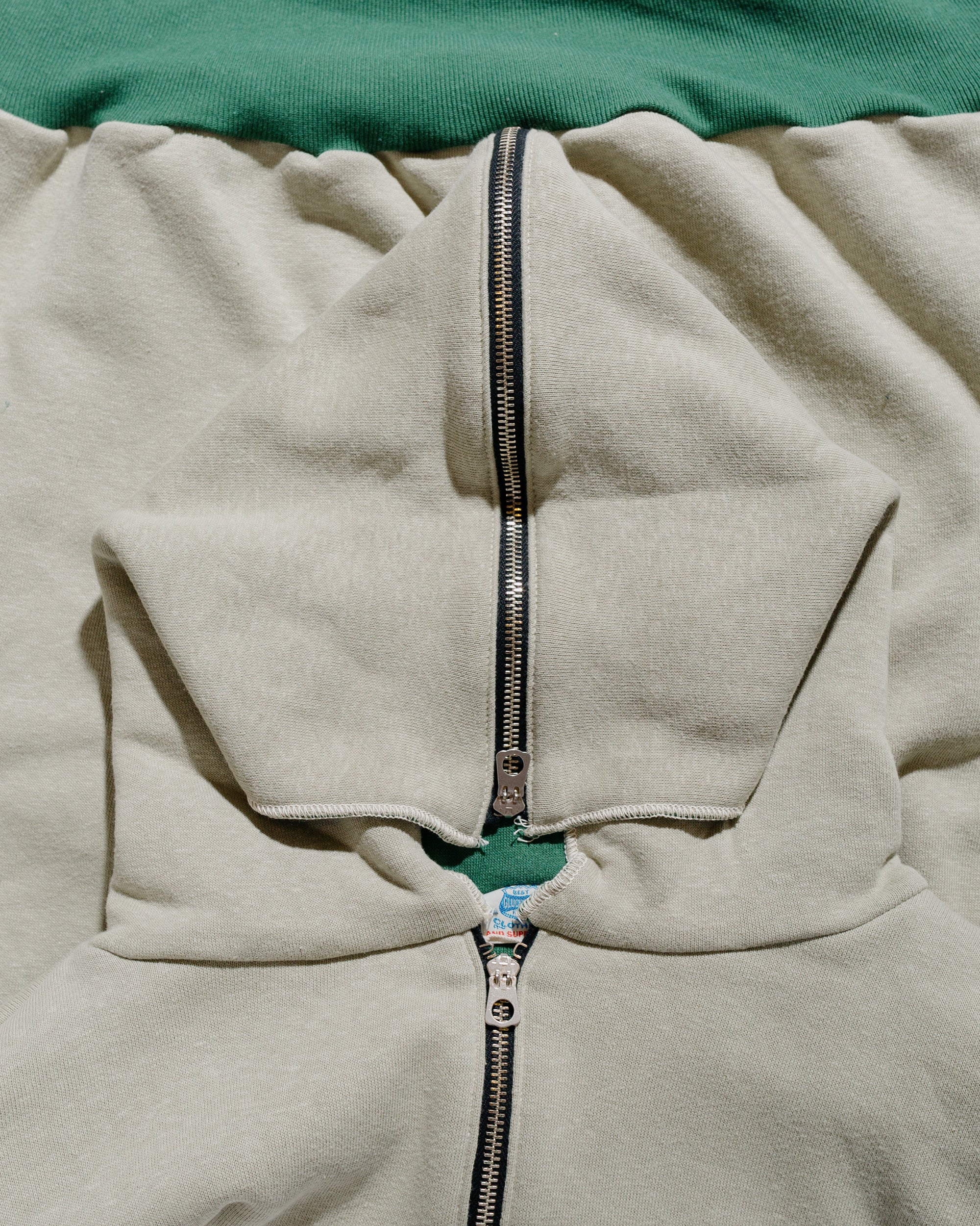 Warehouse Lot. JG-CS11 The Olympic Champion Sweat Parka Beige/Green - Image 5