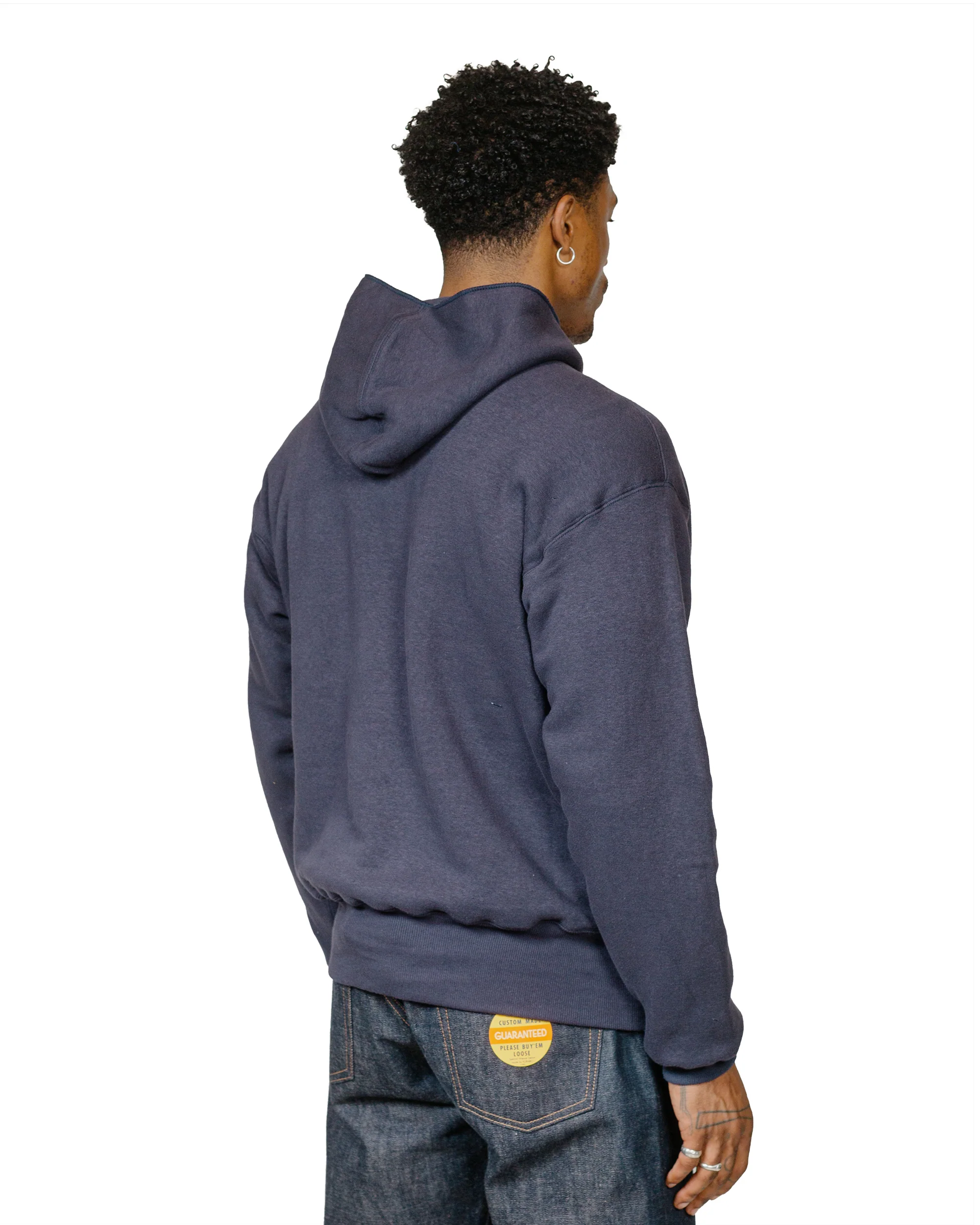 Warehouse Lot. JG-CS12 The Knockout Hoodie Plain Navy - Image 3